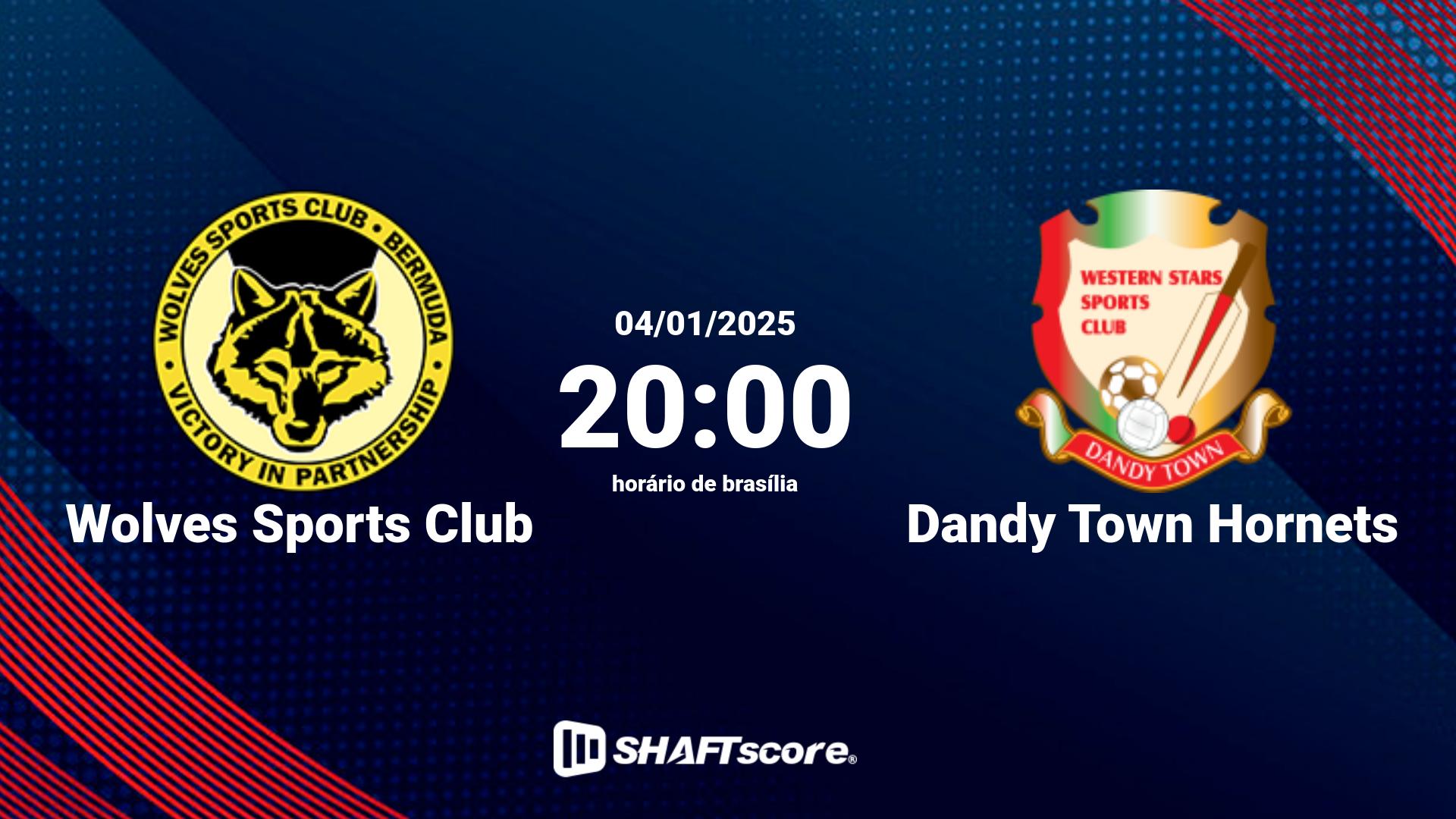 Estatísticas do jogo Wolves Sports Club vs Dandy Town Hornets 04.01 20:00