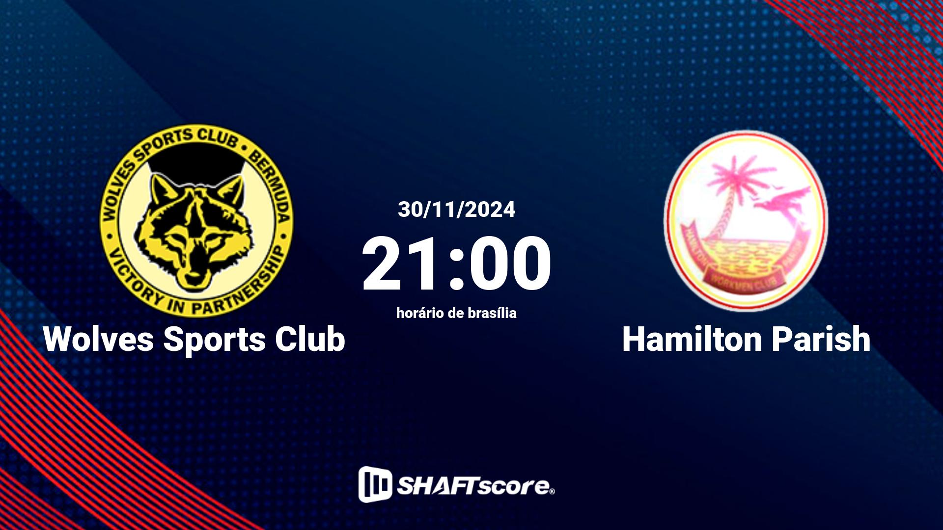 Estatísticas do jogo Wolves Sports Club vs Hamilton Parish 30.11 21:00