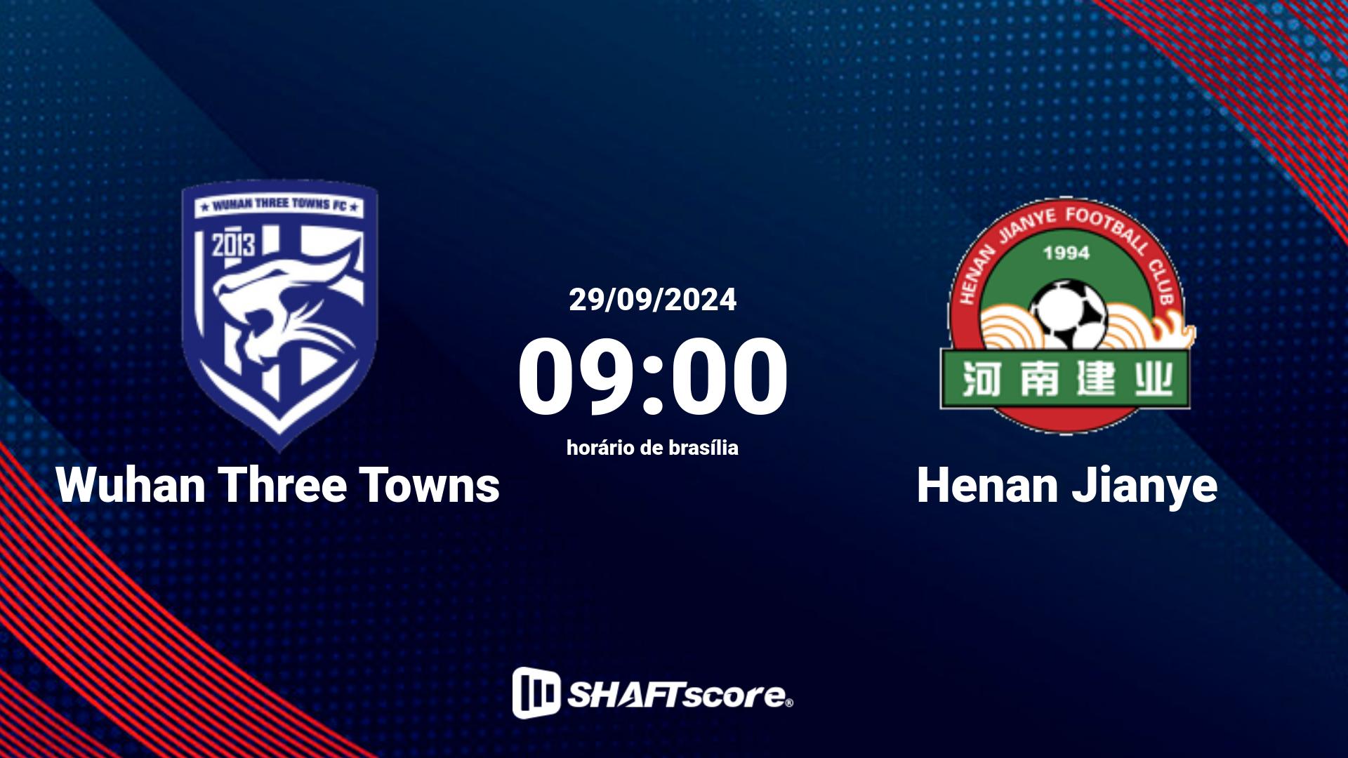 Estatísticas do jogo Wuhan Three Towns vs Henan Jianye 29.09 09:00