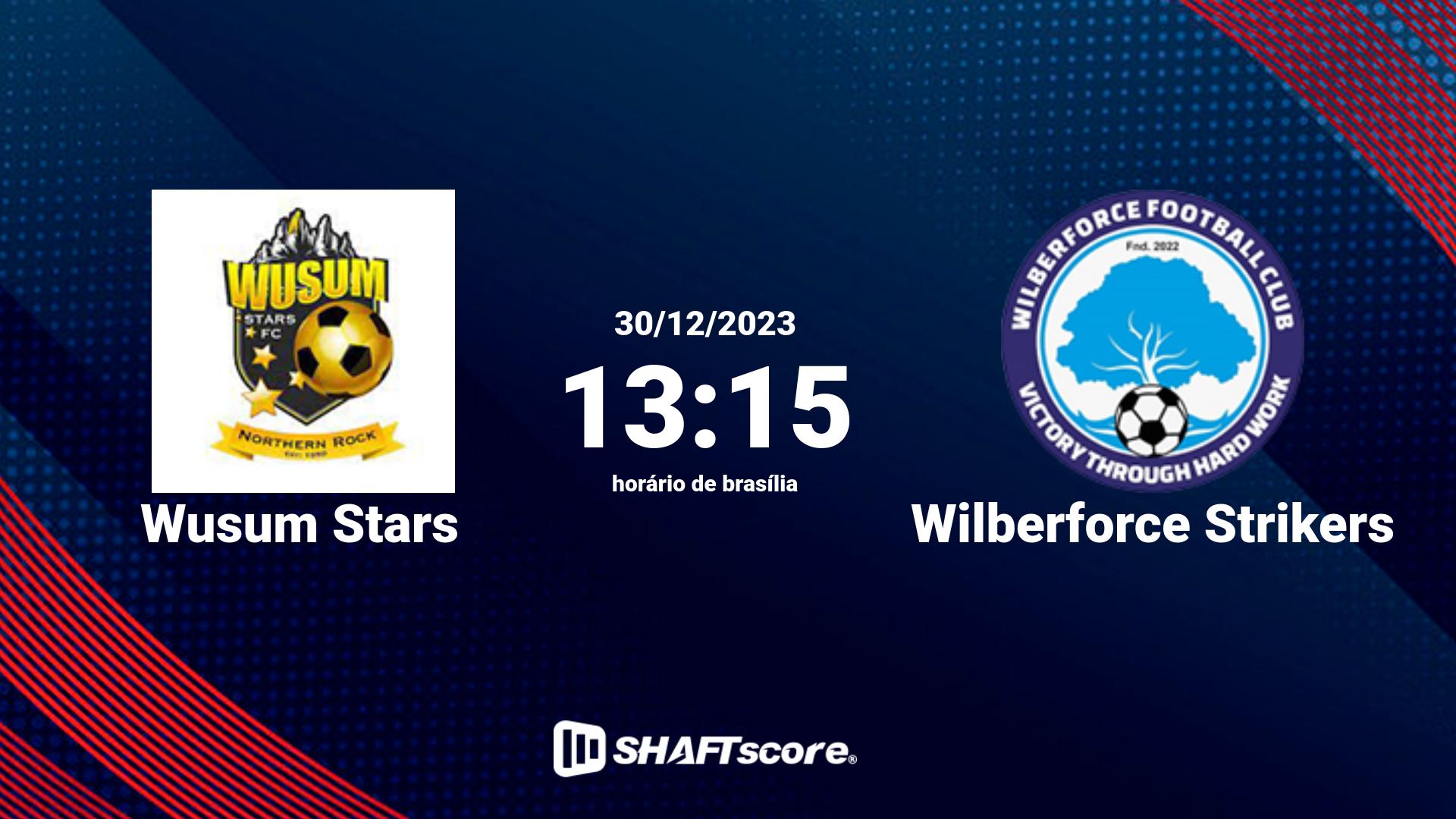 Estatísticas do jogo Wusum Stars vs Wilberforce Strikers 30.12 13:15