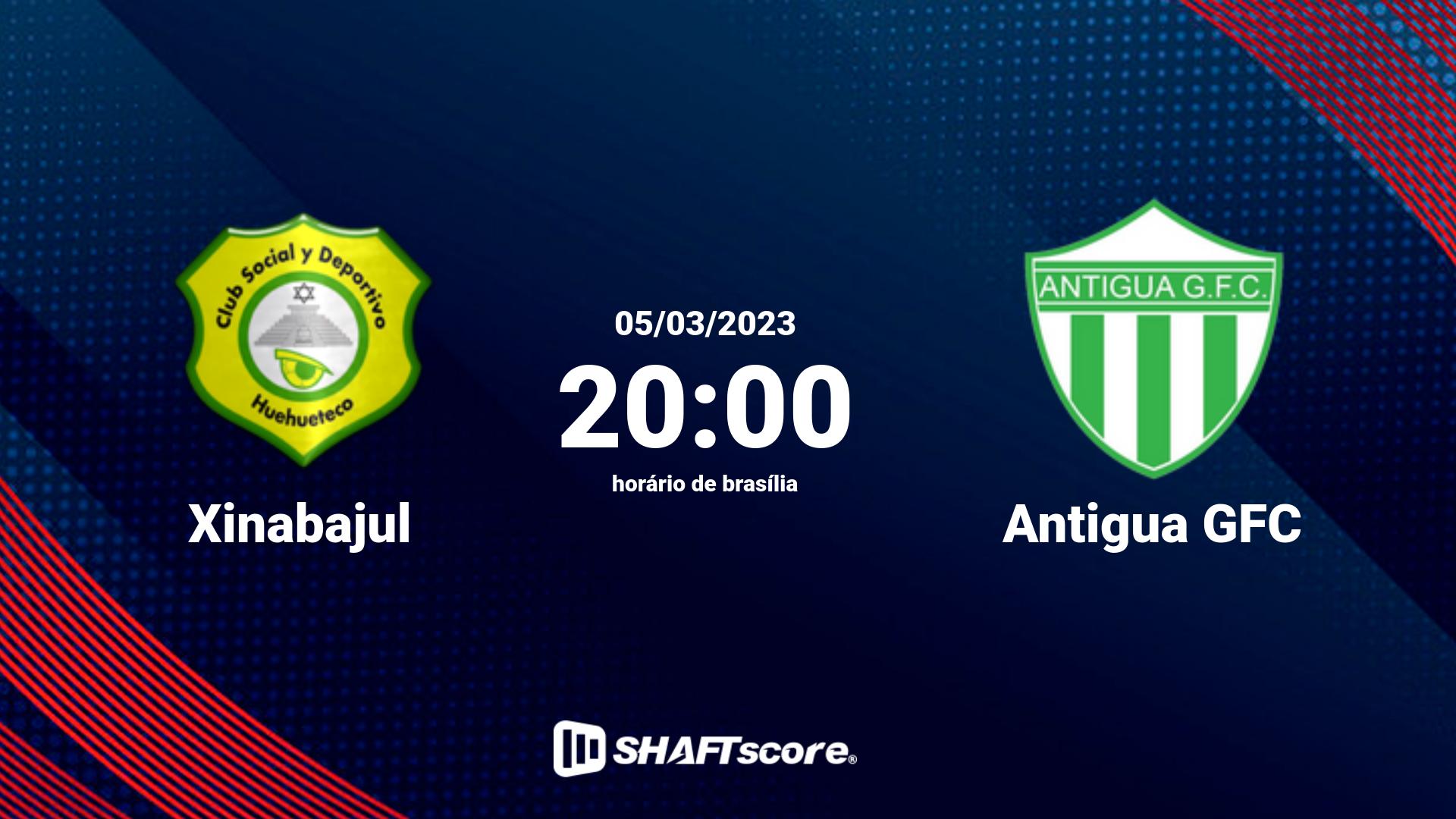 Estatísticas do jogo Xinabajul vs Antigua GFC 05.03 20:00