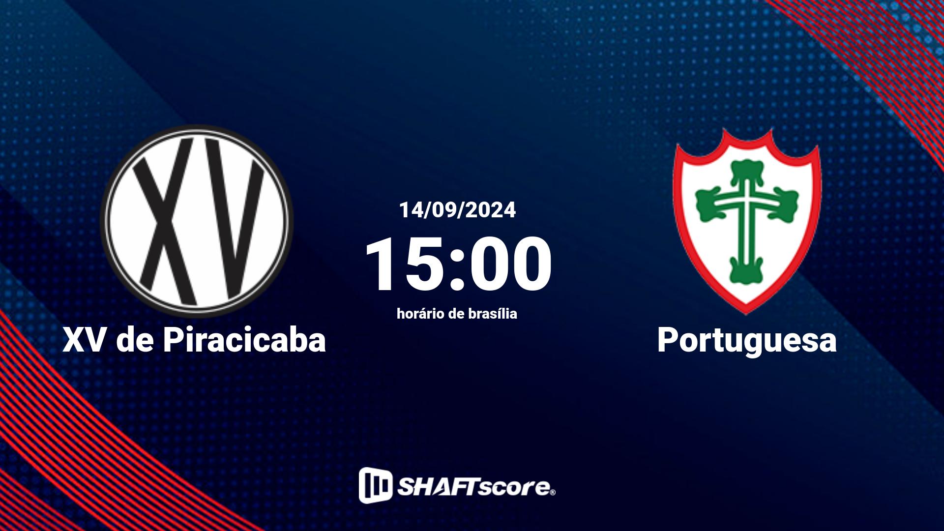 Estatísticas do jogo XV de Piracicaba vs Portuguesa 14.09 15:00