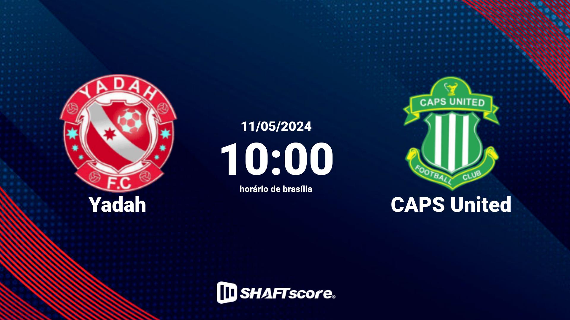 Estatísticas do jogo Yadah vs CAPS United 11.05 10:00