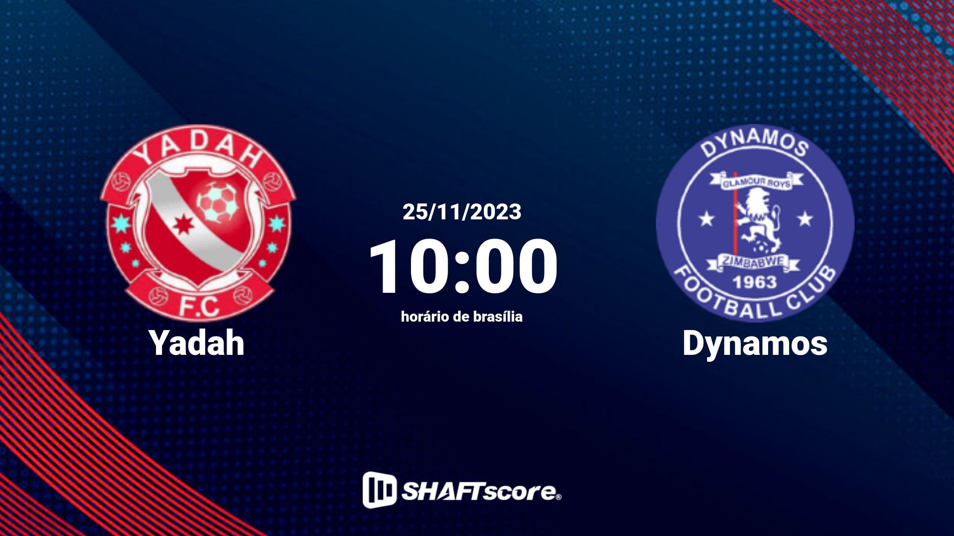 Estatísticas do jogo Yadah vs Dynamos 25.11 10:00