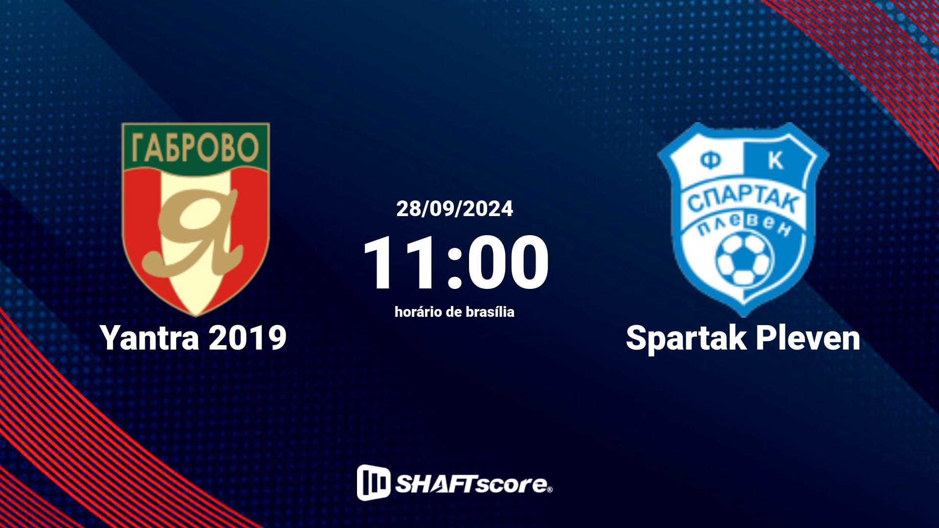 Estatísticas do jogo Yantra 2019 vs Spartak Pleven 28.09 11:00