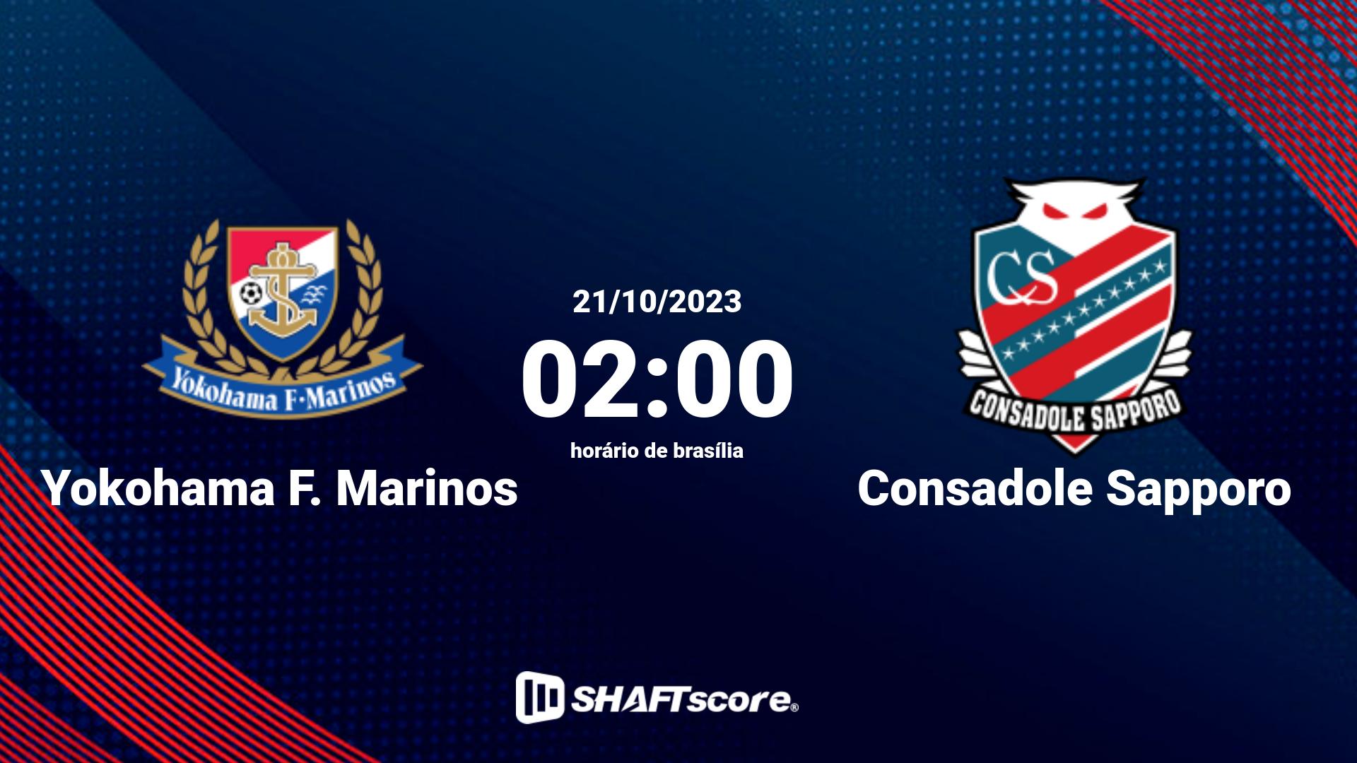 Estatísticas do jogo Yokohama F. Marinos vs Consadole Sapporo 21.10 02:00