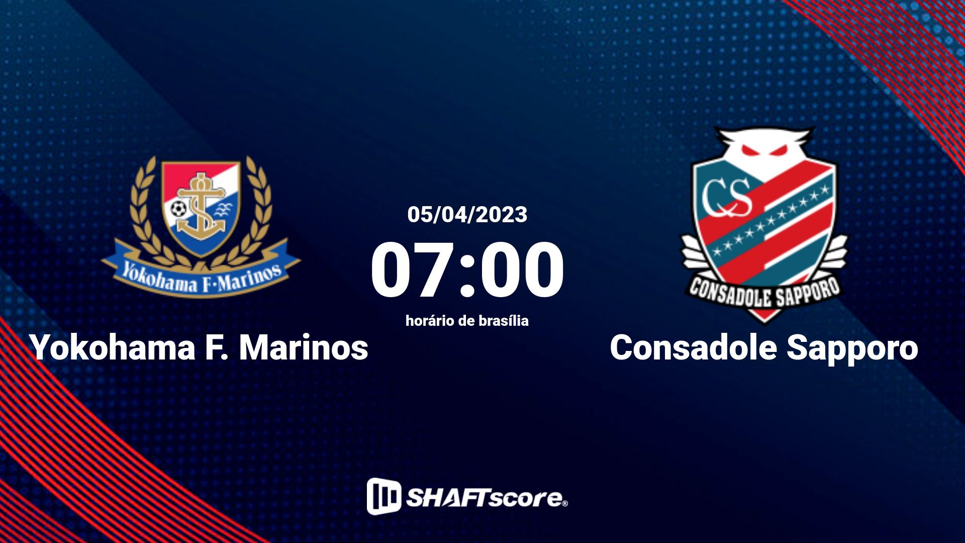 Estatísticas do jogo Yokohama F. Marinos vs Consadole Sapporo 05.04 07:00