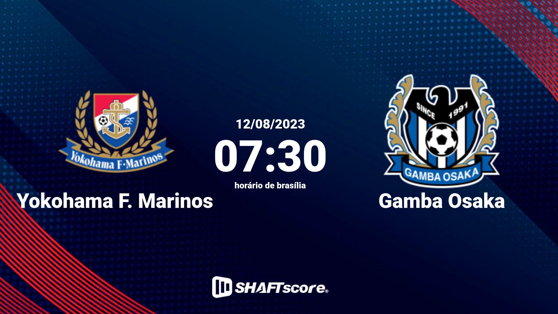 Estatísticas do jogo Yokohama F. Marinos vs Gamba Osaka 12.08 07:30