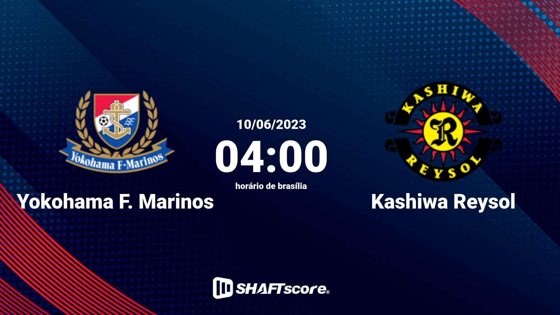 Estatísticas do jogo Yokohama F. Marinos vs Kashiwa Reysol 10.06 04:00