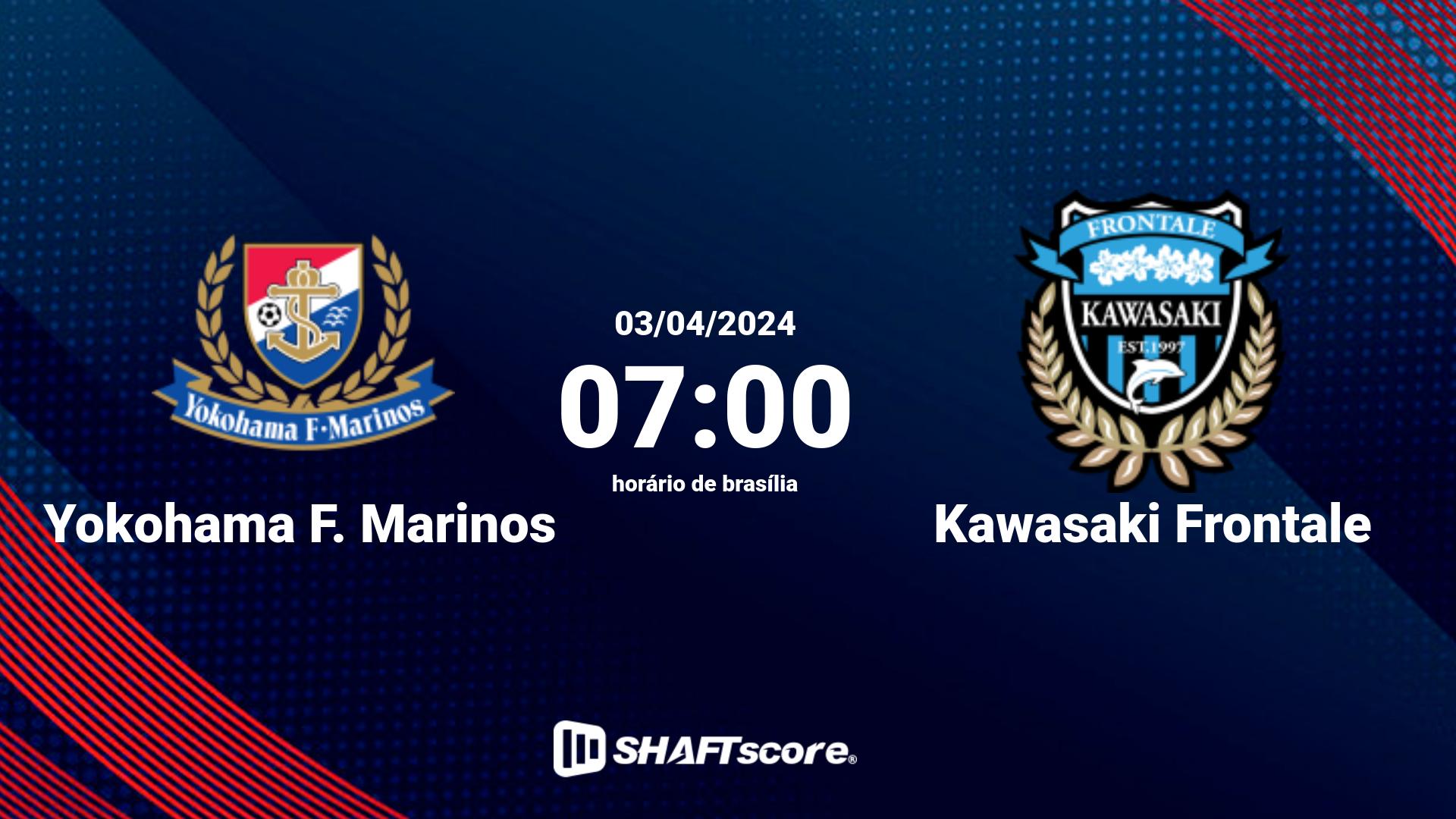 Estatísticas do jogo Yokohama F. Marinos vs Kawasaki Frontale 03.04 07:00