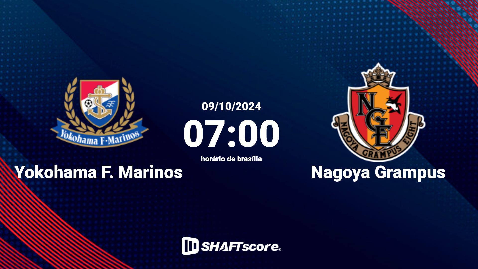 Estatísticas do jogo Yokohama F. Marinos vs Nagoya Grampus 09.10 07:00