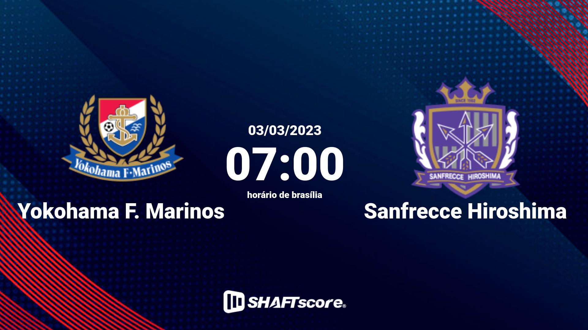 Estatísticas do jogo Yokohama F. Marinos vs Sanfrecce Hiroshima 03.03 07:00