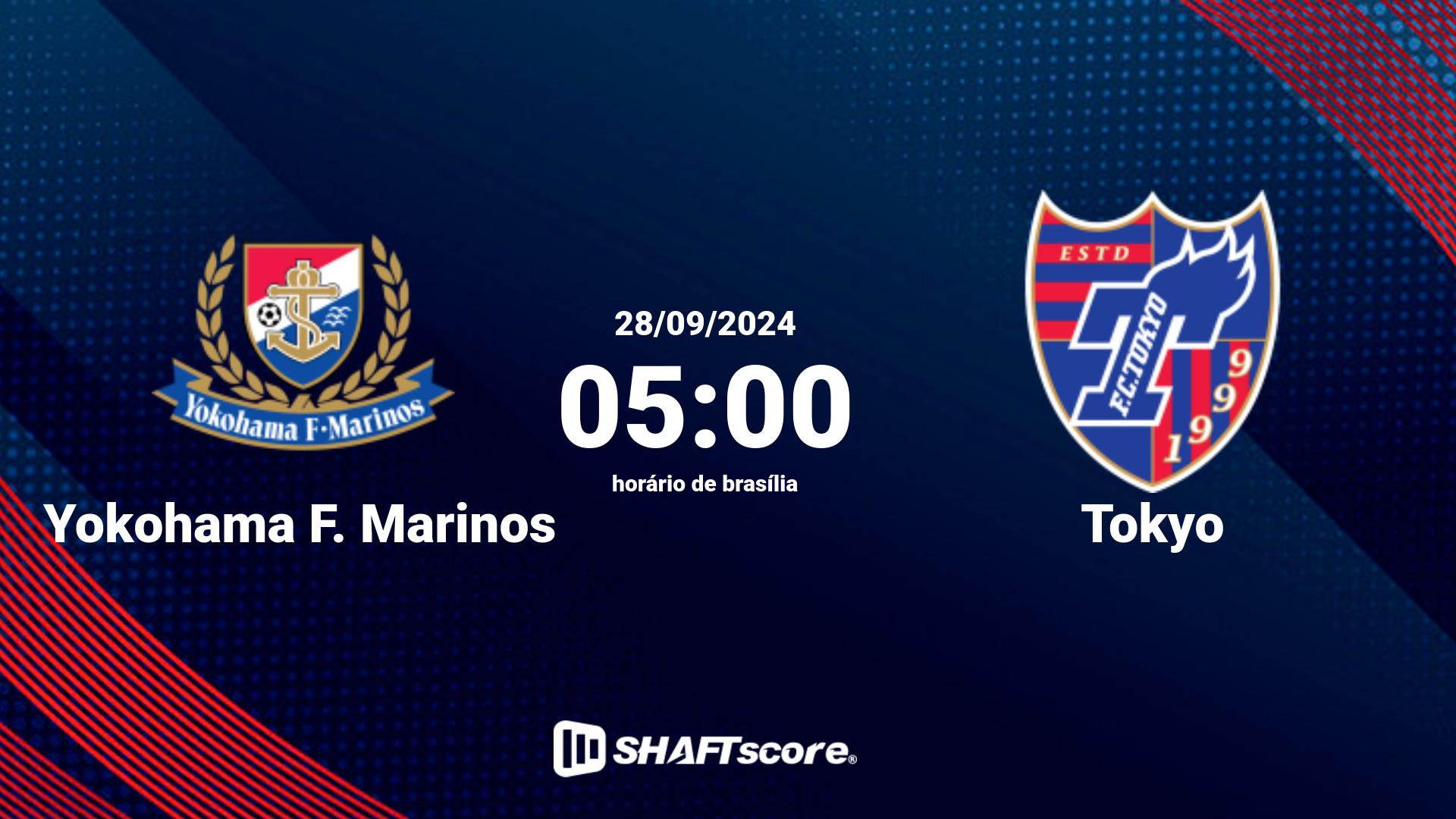 Estatísticas do jogo Yokohama F. Marinos vs Tokyo 28.09 05:00