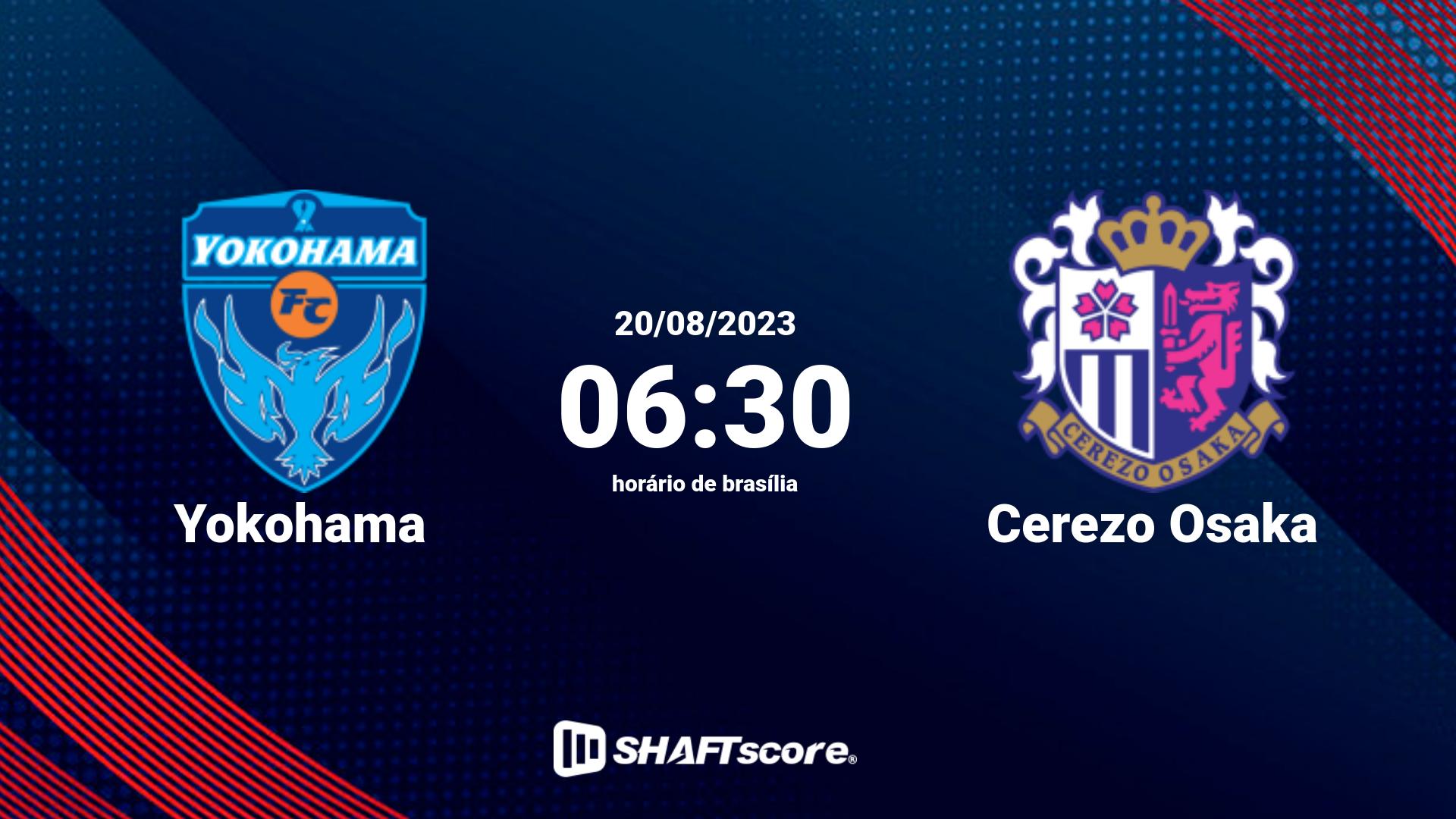 Estatísticas do jogo Yokohama vs Cerezo Osaka 20.08 06:30