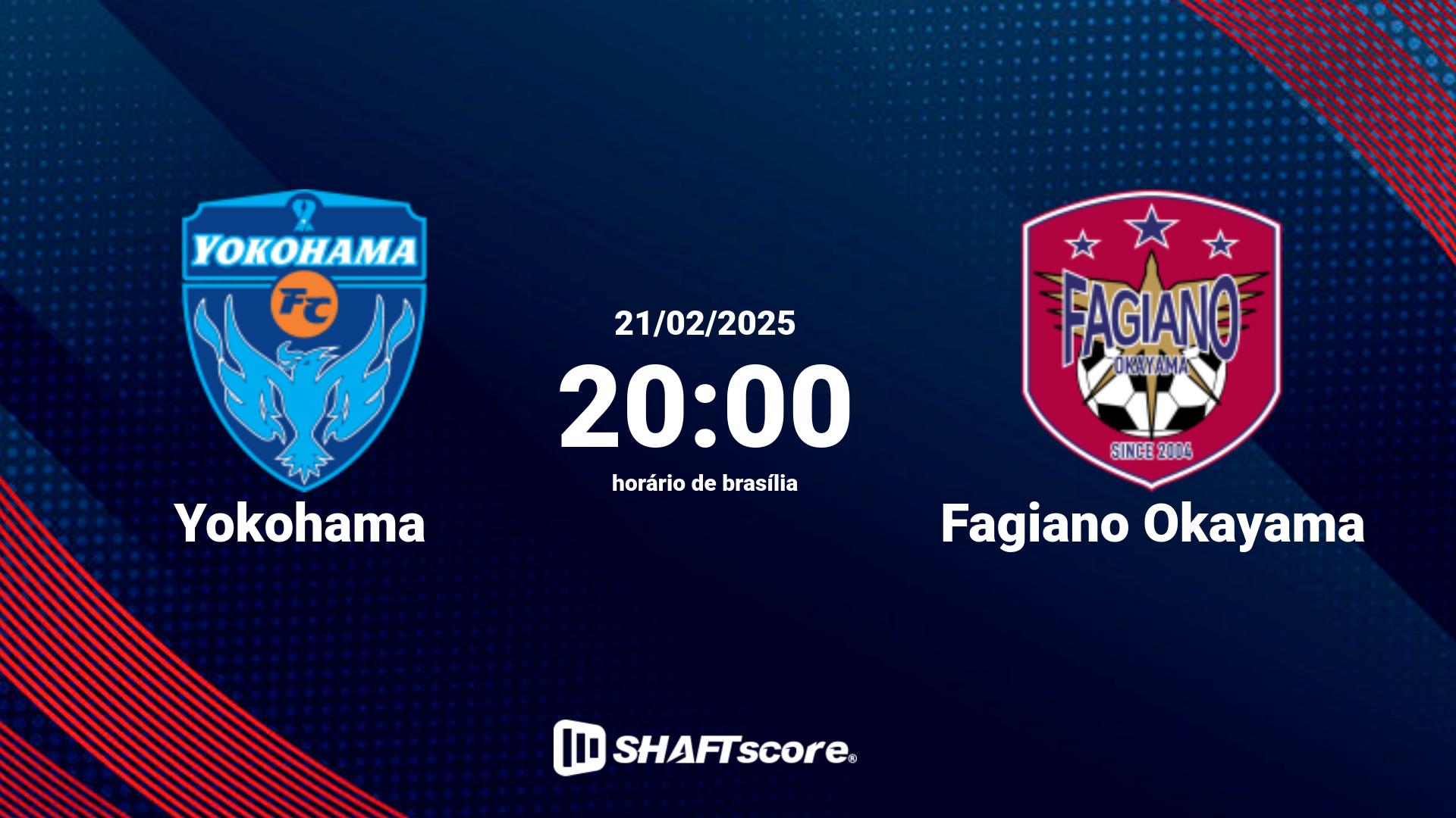 Estatísticas do jogo Yokohama vs Fagiano Okayama 21.02 20:00