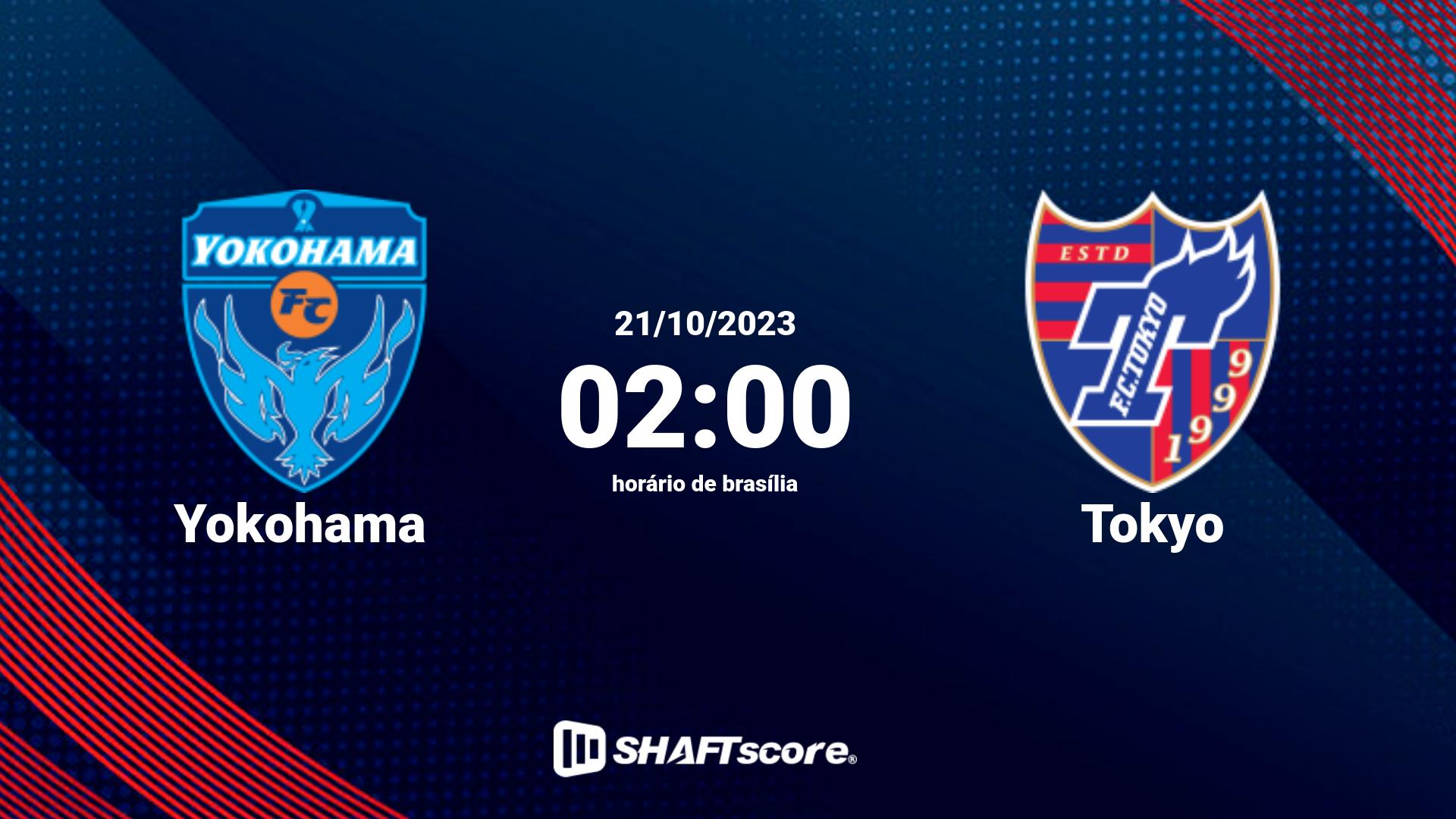 Estatísticas do jogo Yokohama vs Tokyo 21.10 02:00