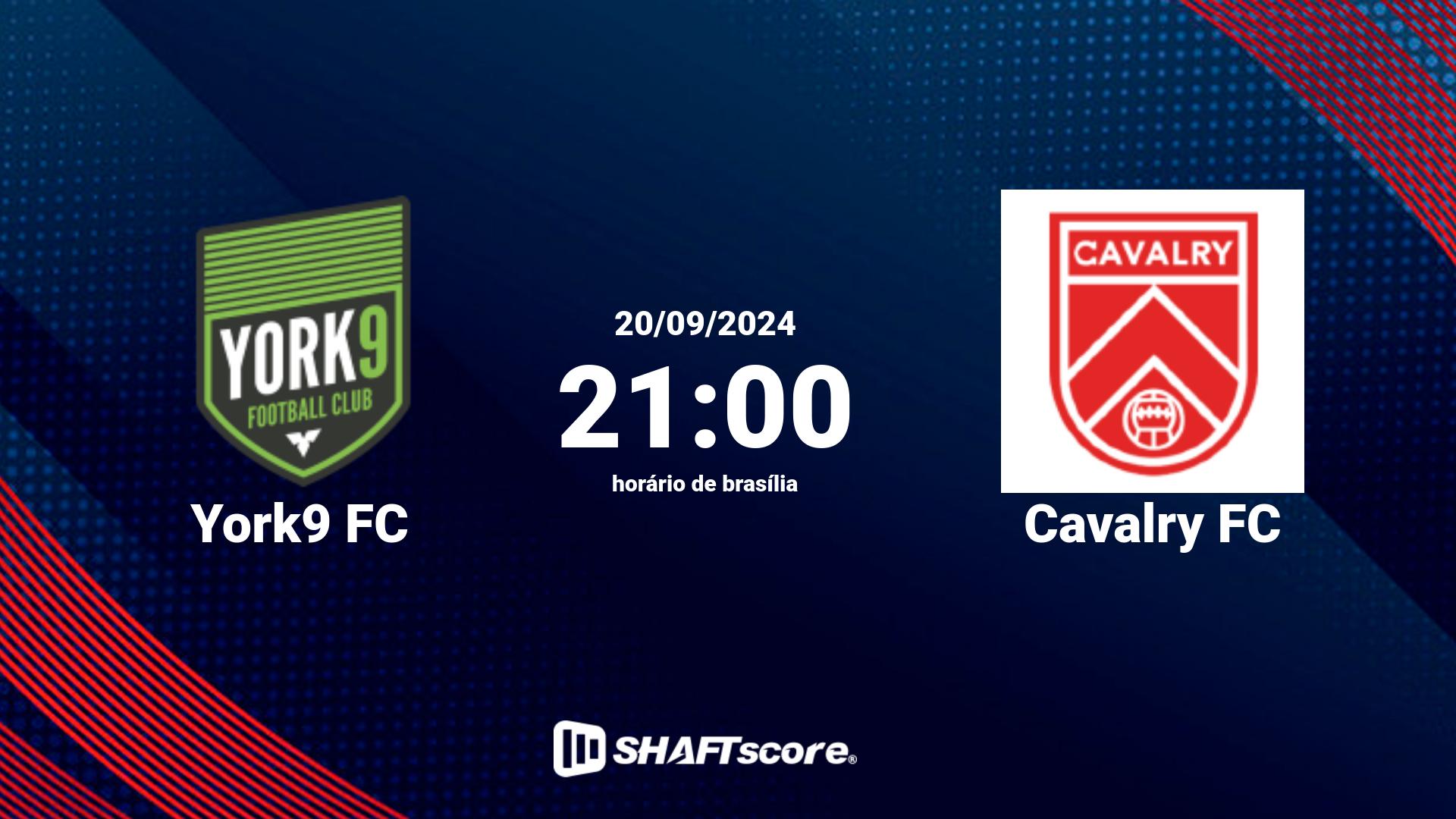 Estatísticas do jogo York9 FC vs Cavalry FC 20.09 21:00