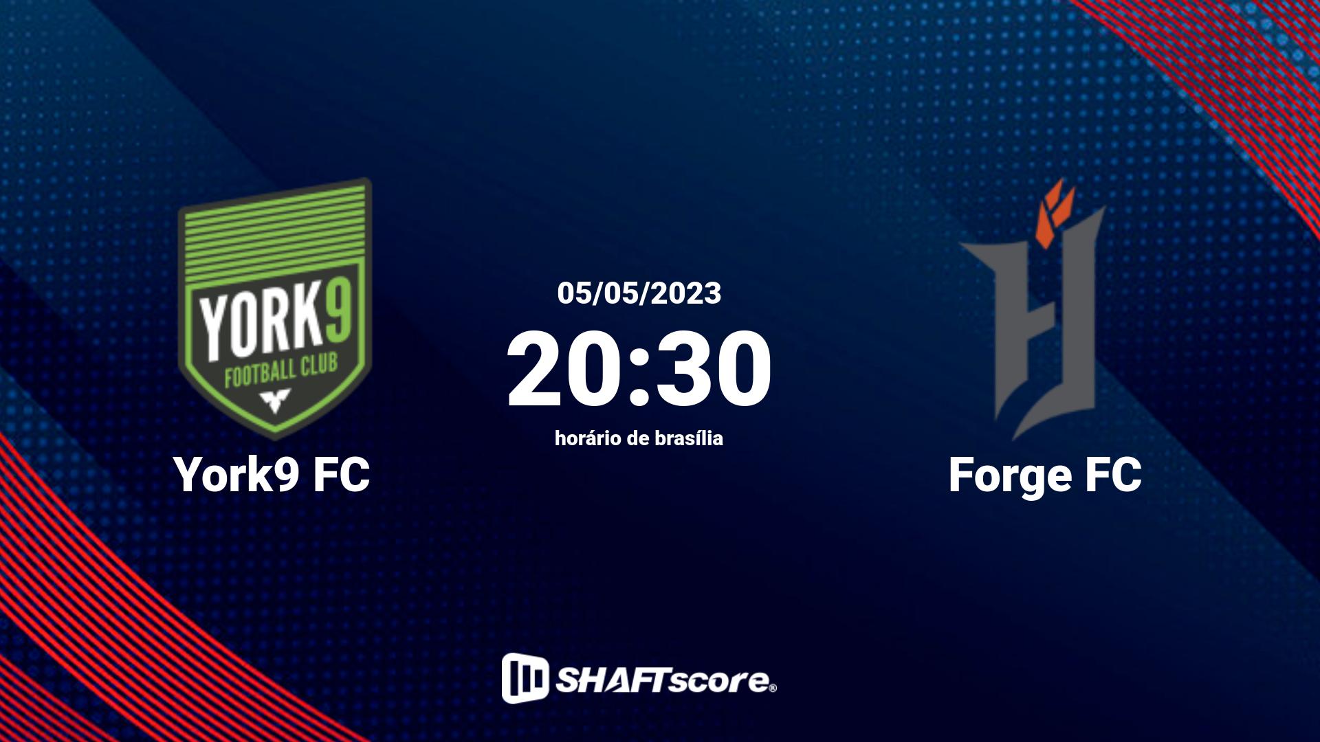 Estatísticas do jogo York9 FC vs Forge FC 05.05 20:30