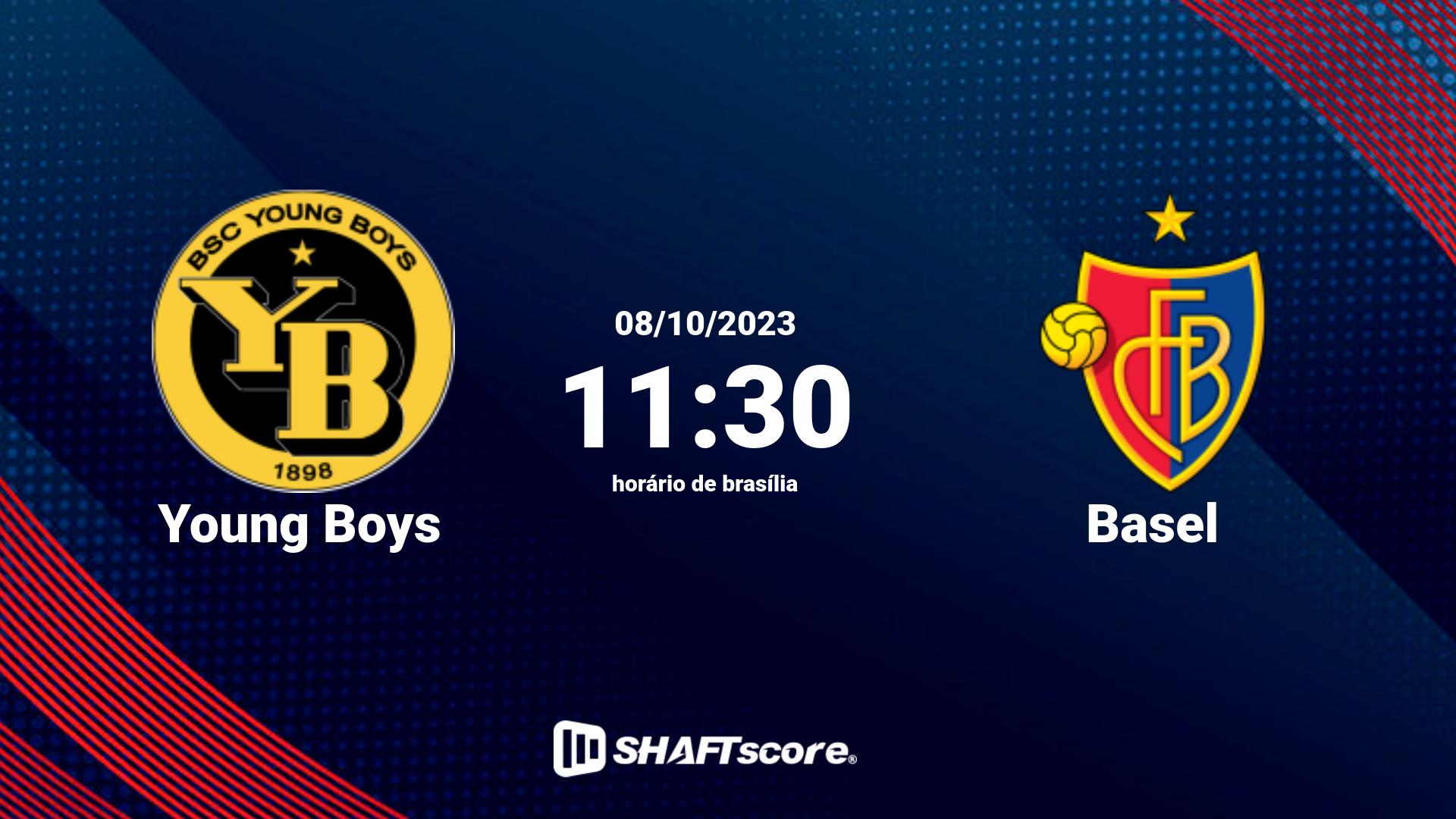 Estatísticas do jogo Young Boys vs Basel 08.10 11:30