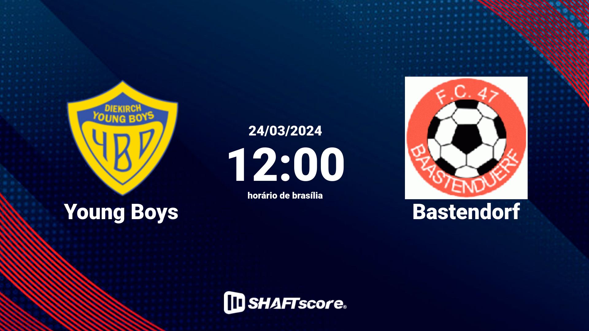 Estatísticas do jogo Young Boys vs Bastendorf 24.03 12:00