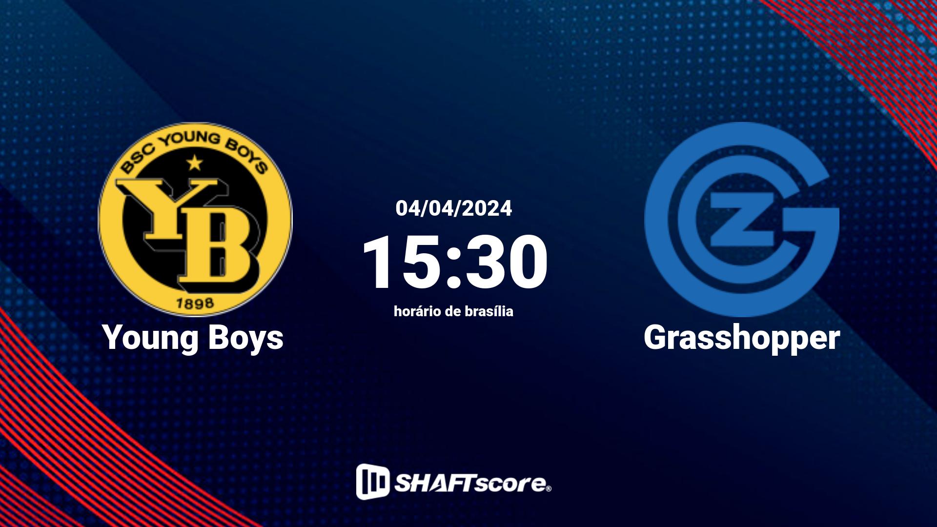 Estatísticas do jogo Young Boys vs Grasshopper 04.04 15:30