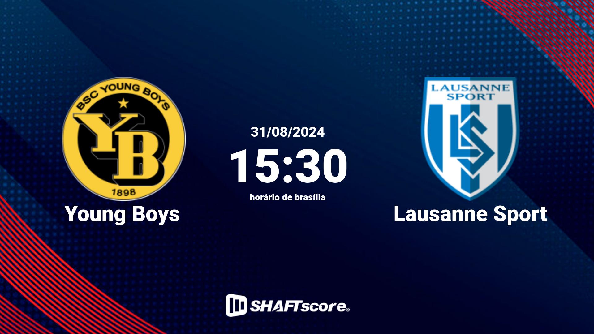 Estatísticas do jogo Young Boys vs Lausanne Sport 31.08 15:30