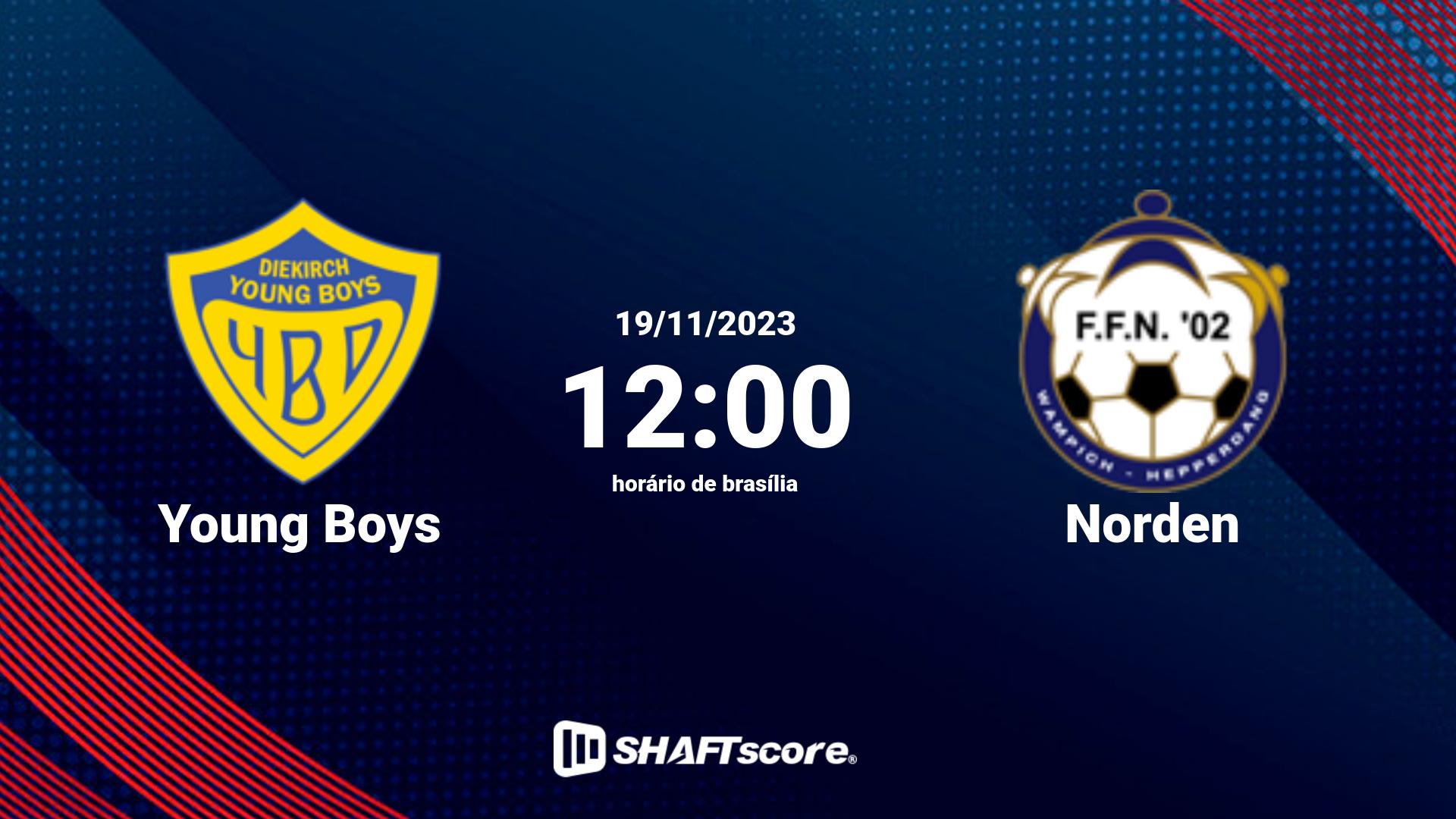 Estatísticas do jogo Young Boys vs Norden 19.11 12:00