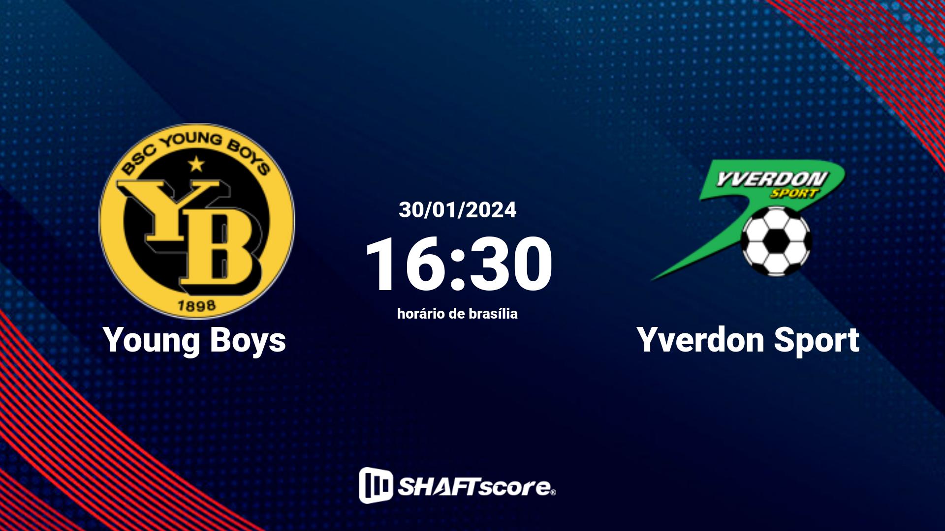 Estatísticas do jogo Young Boys vs Yverdon Sport 30.01 16:30