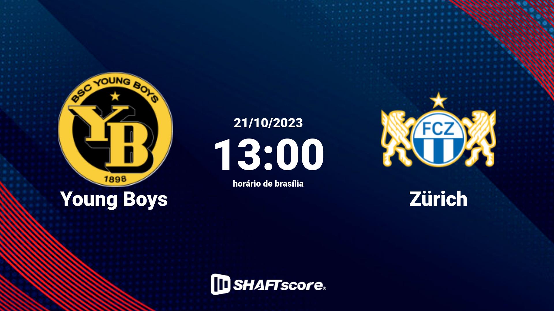 Estatísticas do jogo Young Boys vs Zürich 21.10 13:00