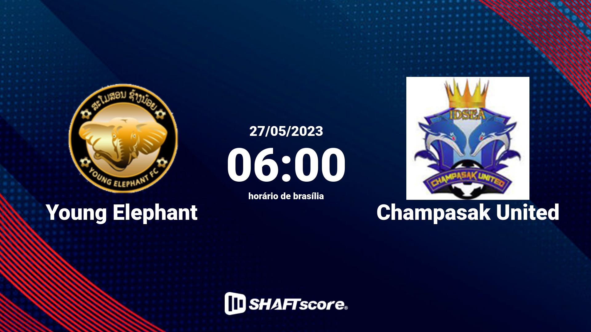 Estatísticas do jogo Young Elephant vs Champasak United 27.05 06:00