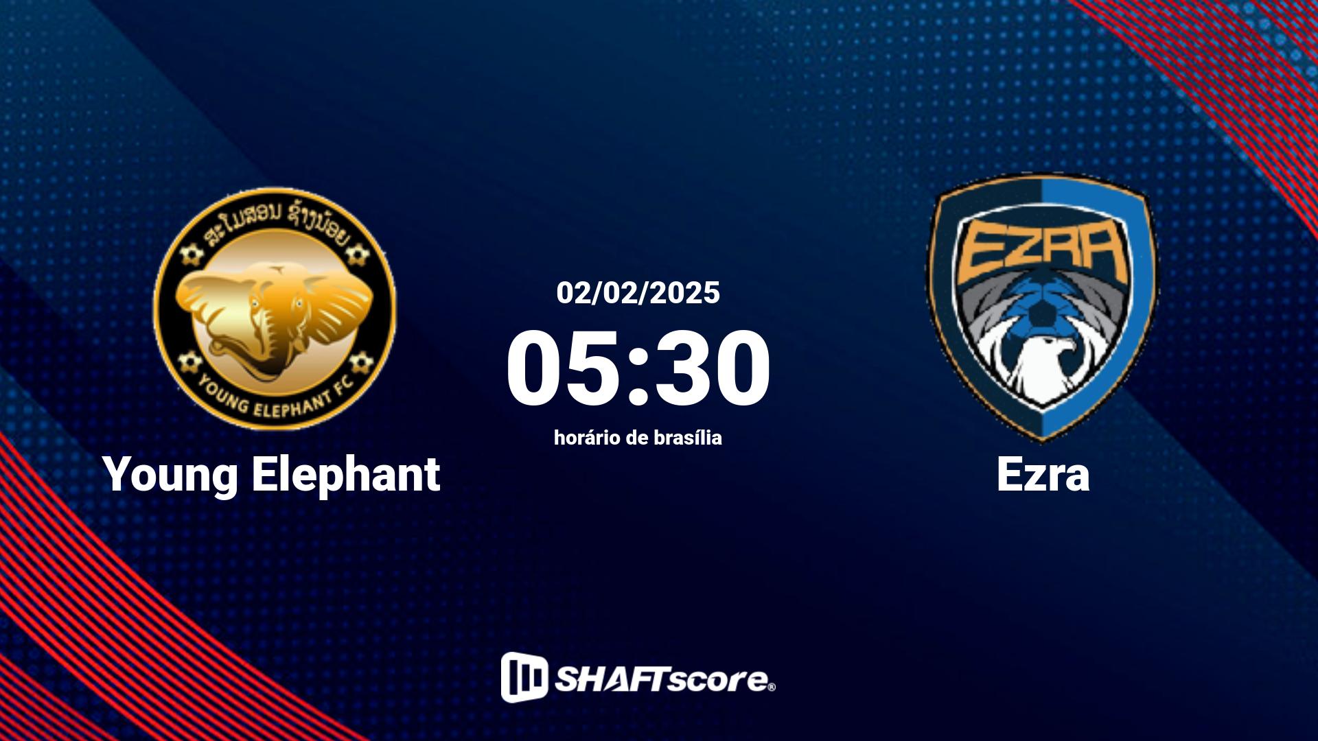 Estatísticas do jogo Young Elephant vs Ezra 02.02 05:30