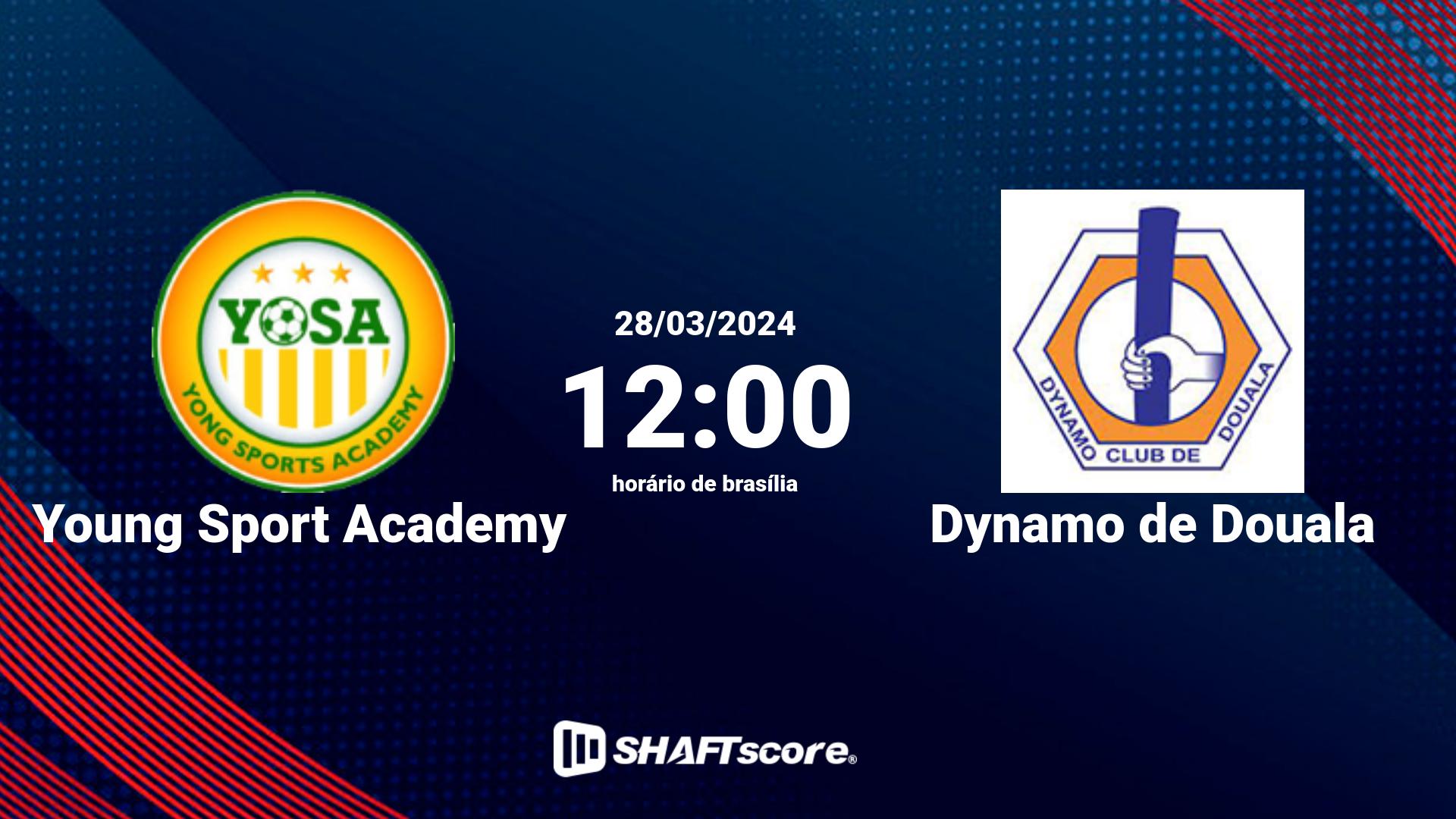 Estatísticas do jogo Young Sport Academy vs Dynamo de Douala 28.03 12:00