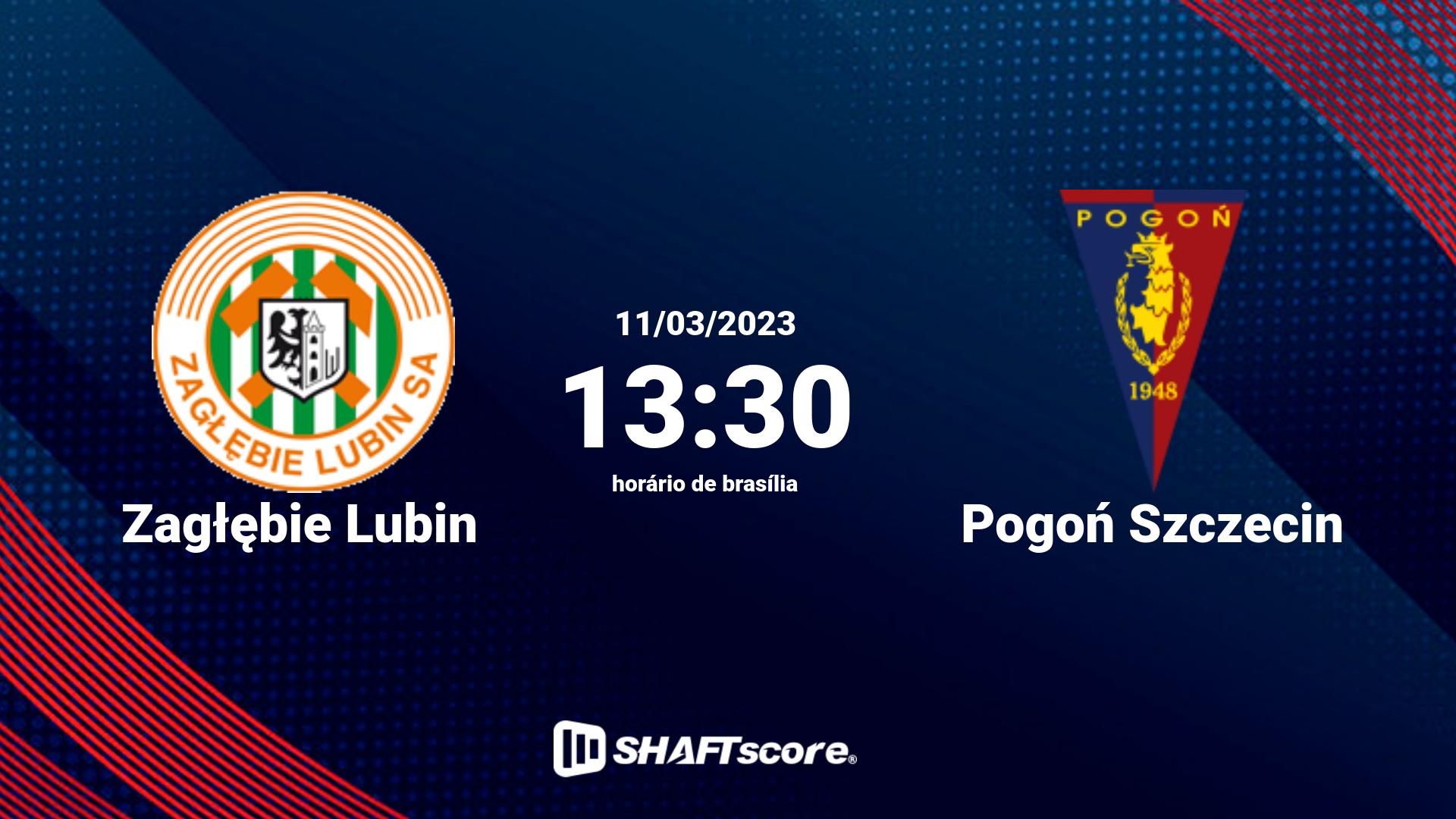 Estatísticas do jogo Zagłębie Lubin vs Pogoń Szczecin 11.03 13:30