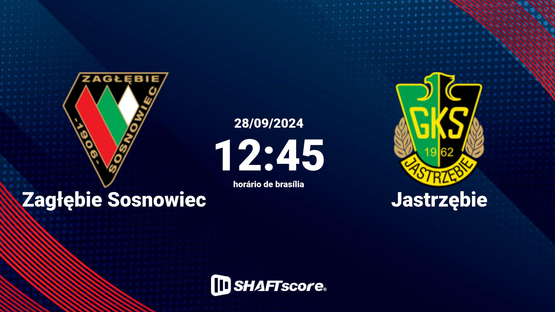 Estatísticas do jogo Zagłębie Sosnowiec vs Jastrzębie 28.09 12:45