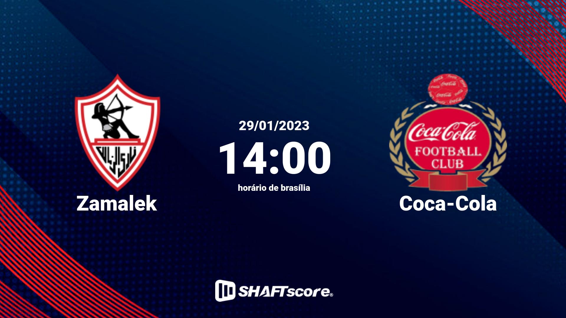 Estatísticas do jogo Zamalek vs Coca-Cola 29.01 14:00