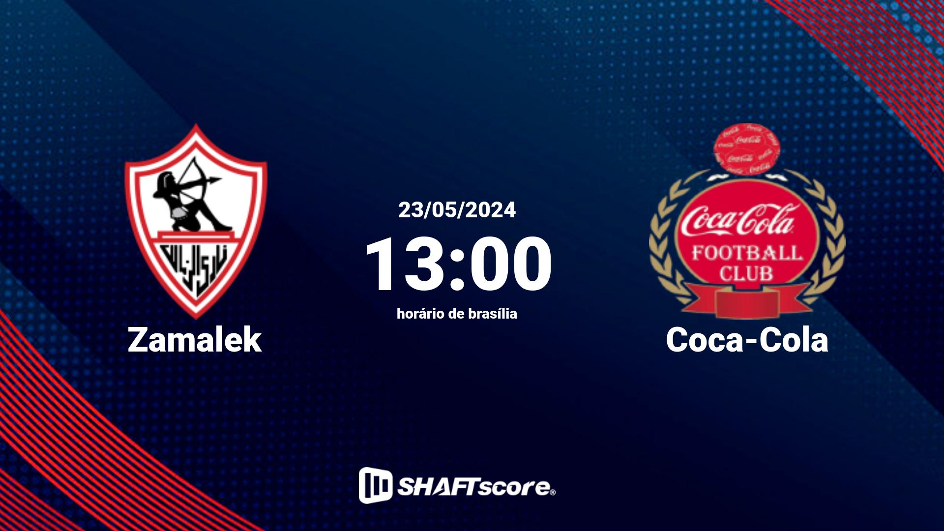 Estatísticas do jogo Zamalek vs Coca-Cola 23.05 13:00