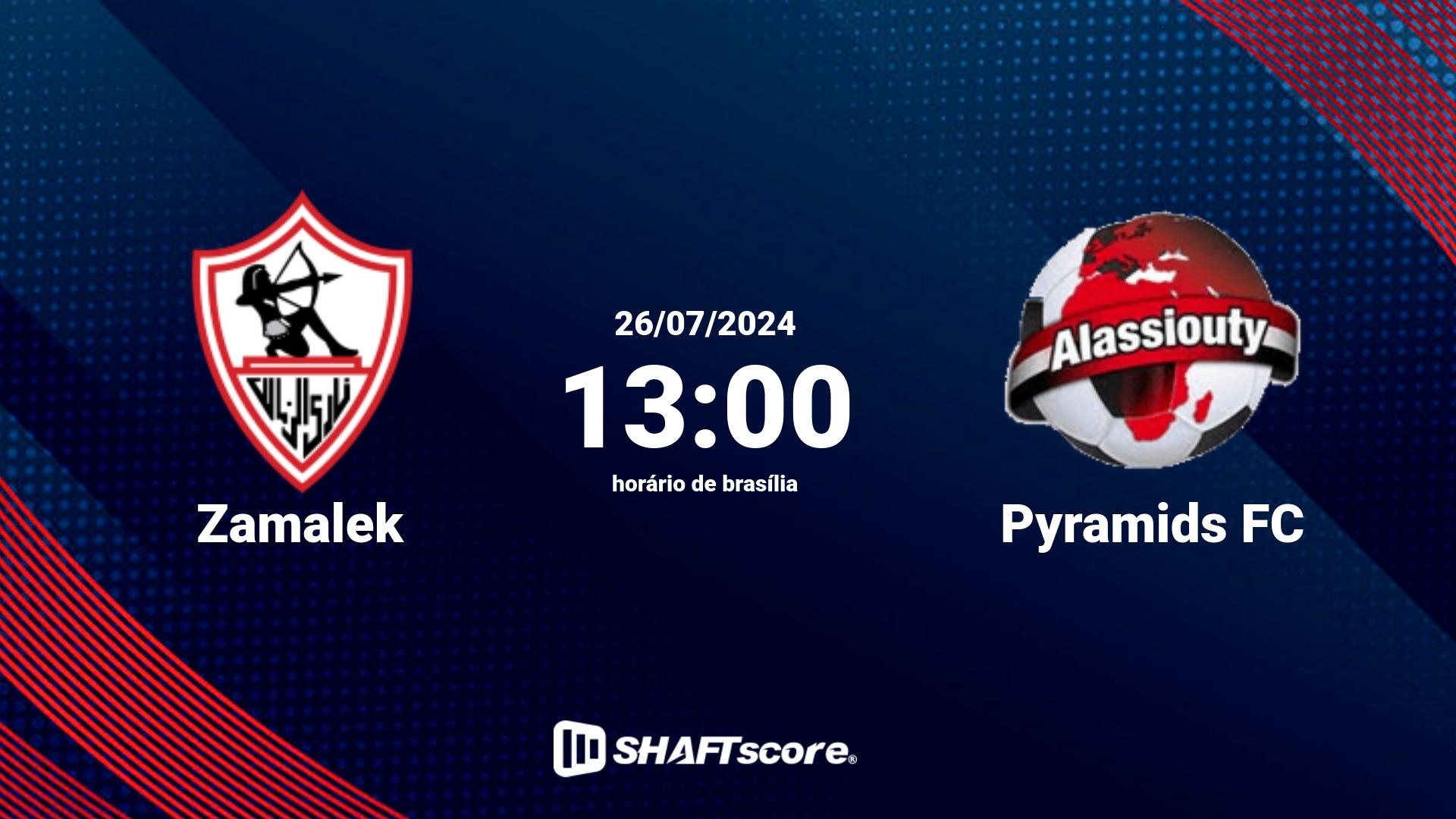 Estatísticas do jogo Zamalek vs Pyramids FC 26.07 13:00