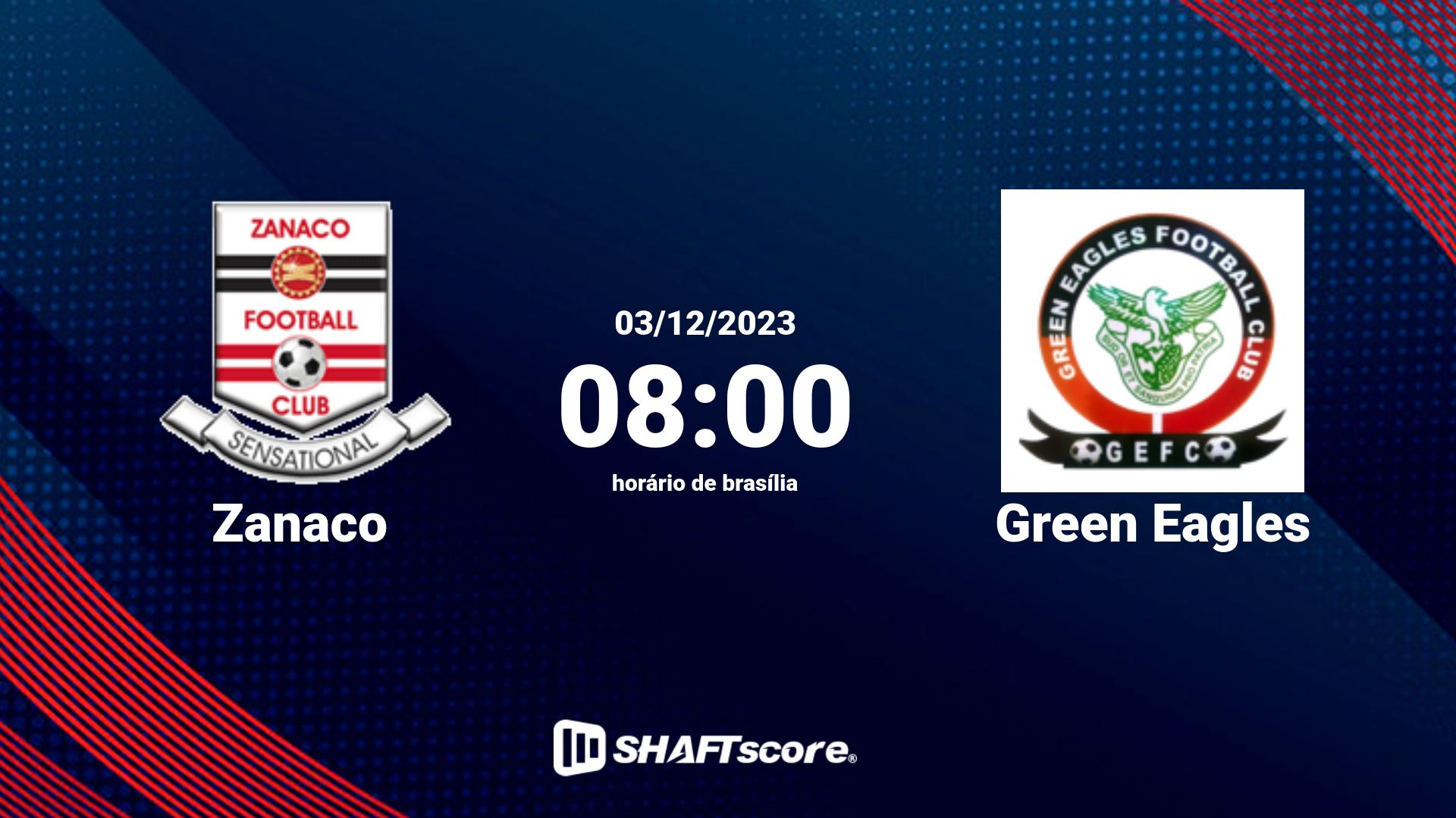 Estatísticas do jogo Zanaco vs Green Eagles 03.12 08:00