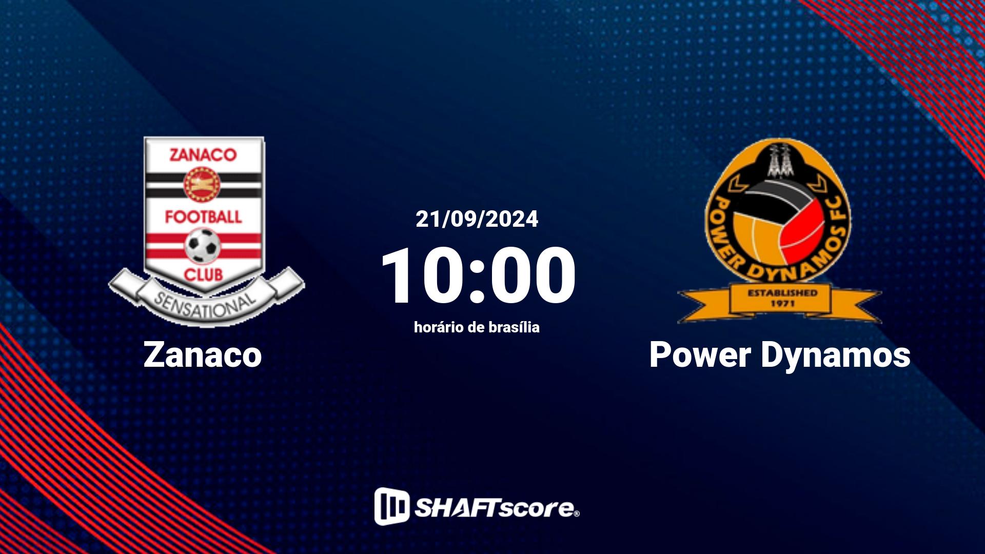 Estatísticas do jogo Zanaco vs Power Dynamos 21.09 10:00