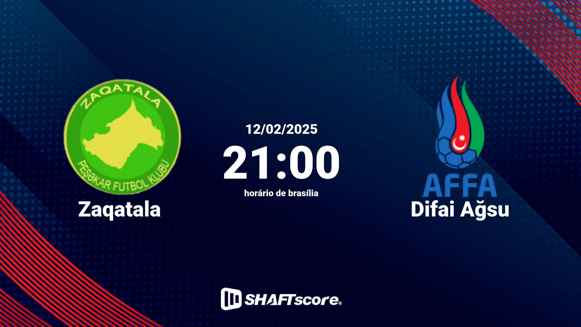 Estatísticas do jogo Zaqatala vs Difai Ağsu 12.02 21:00