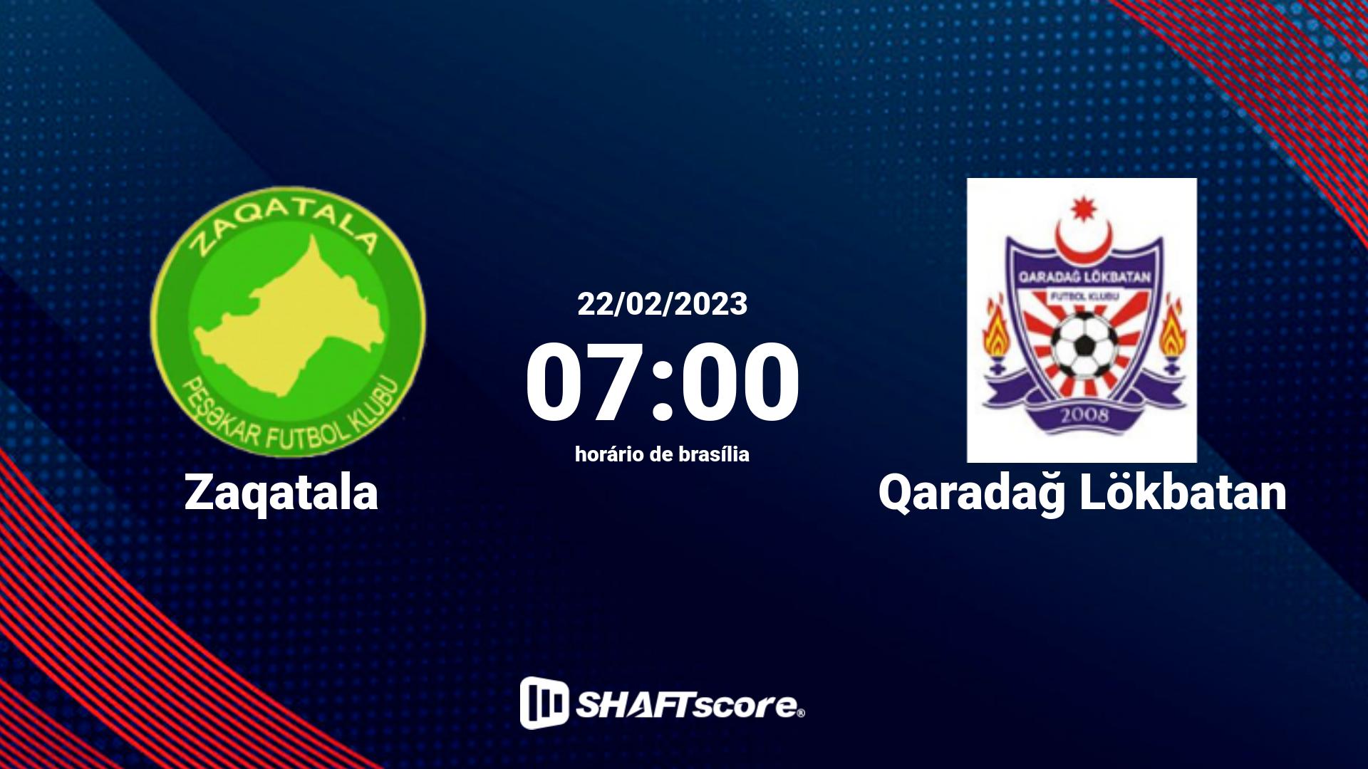 Estatísticas do jogo Zaqatala vs Qaradağ Lökbatan 22.02 07:00