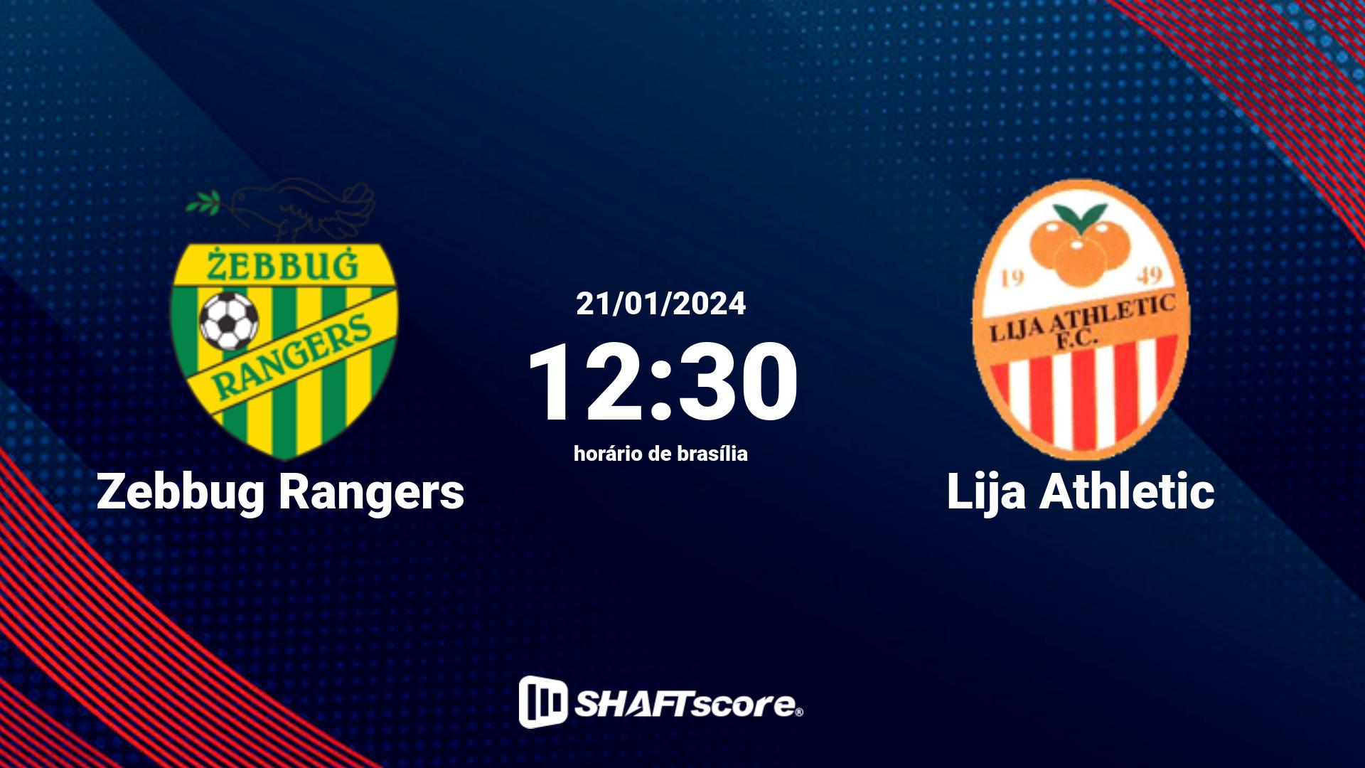 Estatísticas do jogo Zebbug Rangers vs Lija Athletic 21.01 12:30