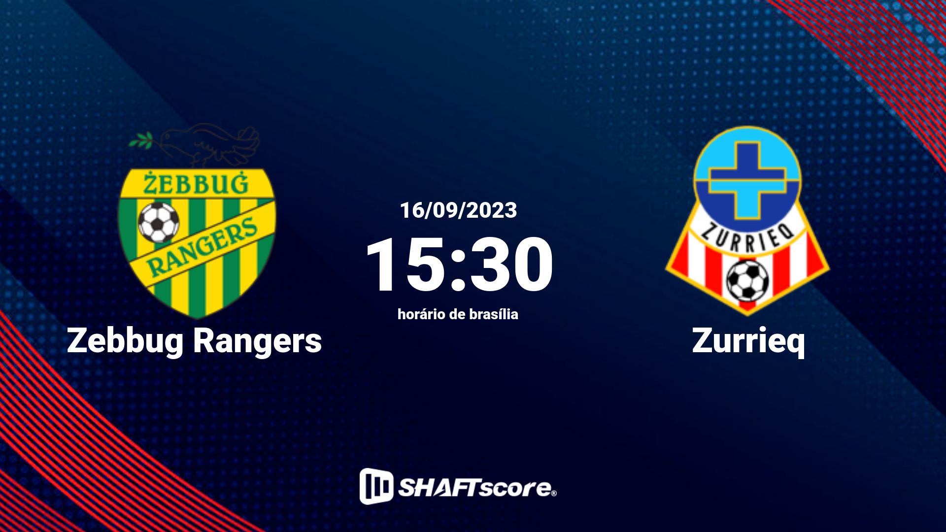 Estatísticas do jogo Zebbug Rangers vs Zurrieq 16.09 15:30