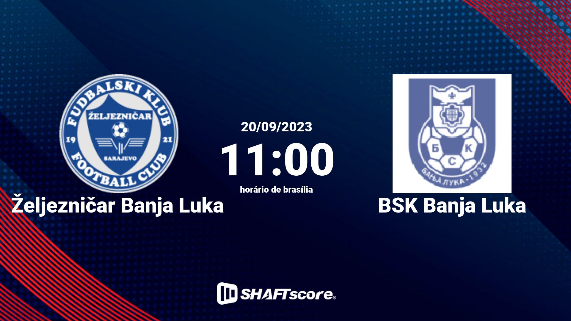 Estatísticas do jogo Željezničar Banja Luka vs BSK Banja Luka 20.09 11:00