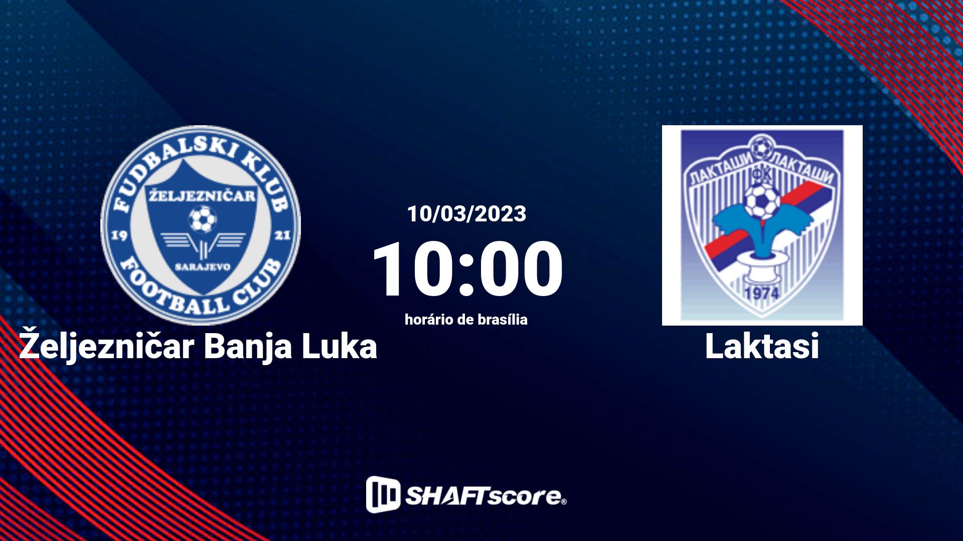 Estatísticas do jogo Željezničar Banja Luka vs Laktasi 10.03 10:00