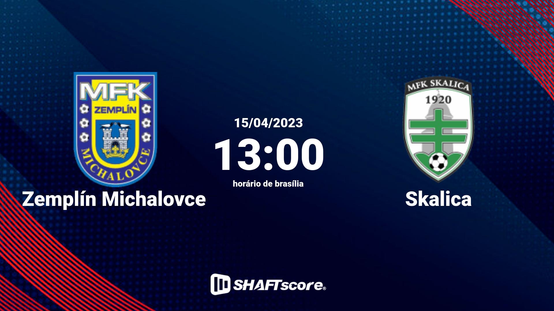 Estatísticas do jogo Zemplín Michalovce vs Skalica 15.04 13:00