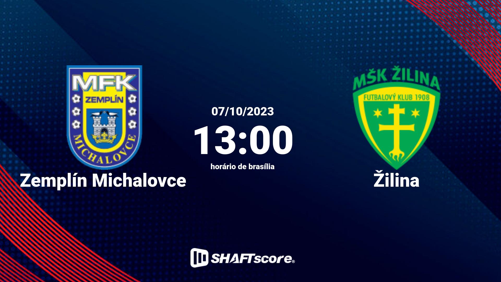 Estatísticas do jogo Zemplín Michalovce vs Žilina 07.10 13:00