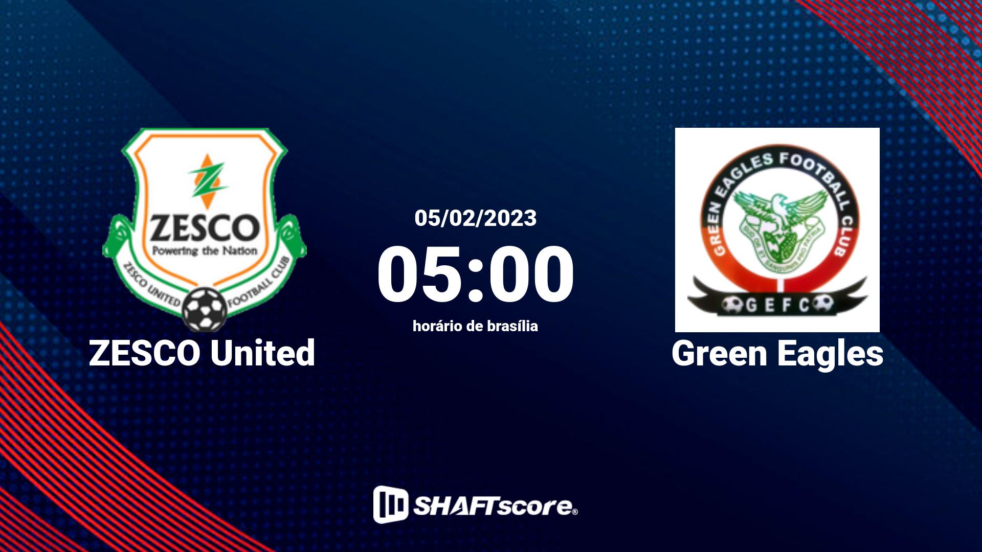 Estatísticas do jogo ZESCO United vs Green Eagles 05.02 05:00