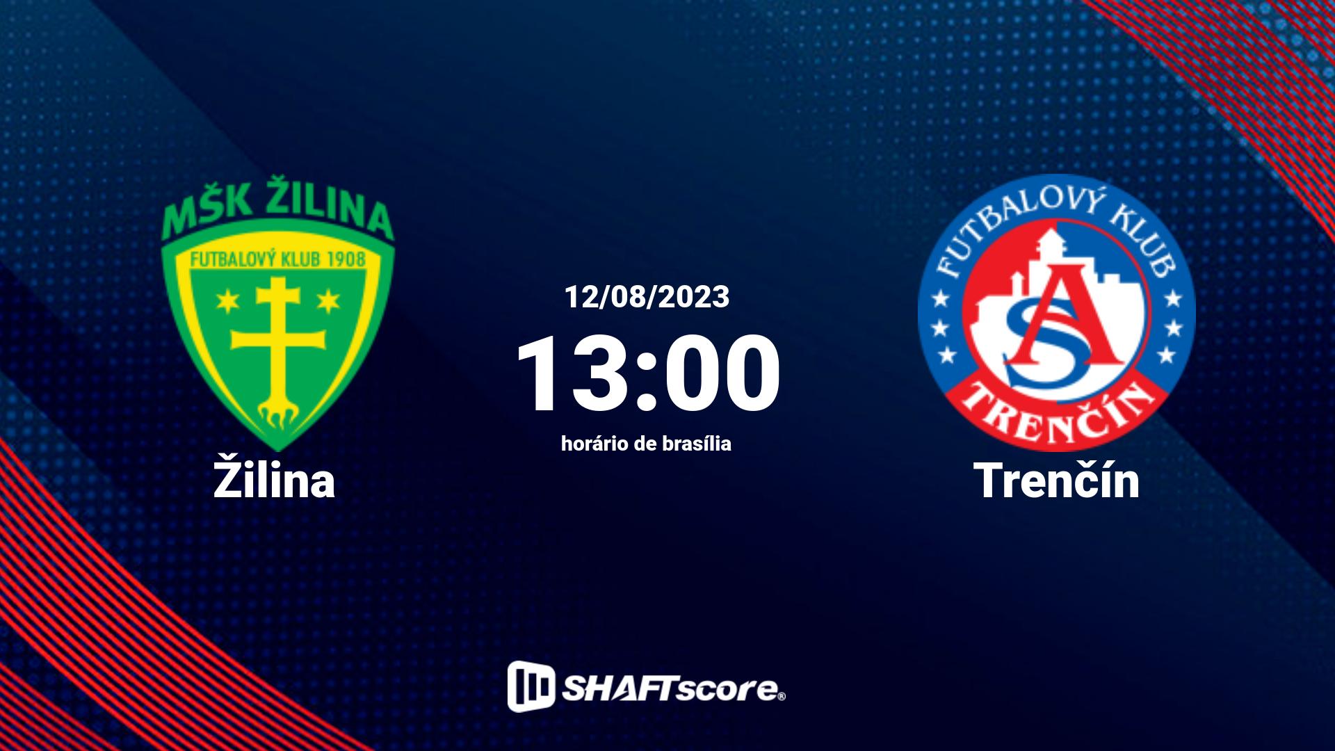 Estatísticas do jogo Žilina vs Trenčín 12.08 13:00