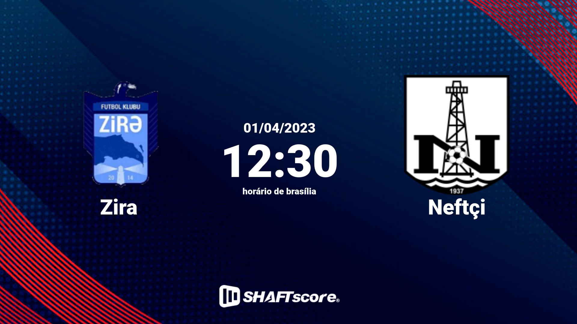 Estatísticas do jogo Zira vs Neftçi 01.04 12:30